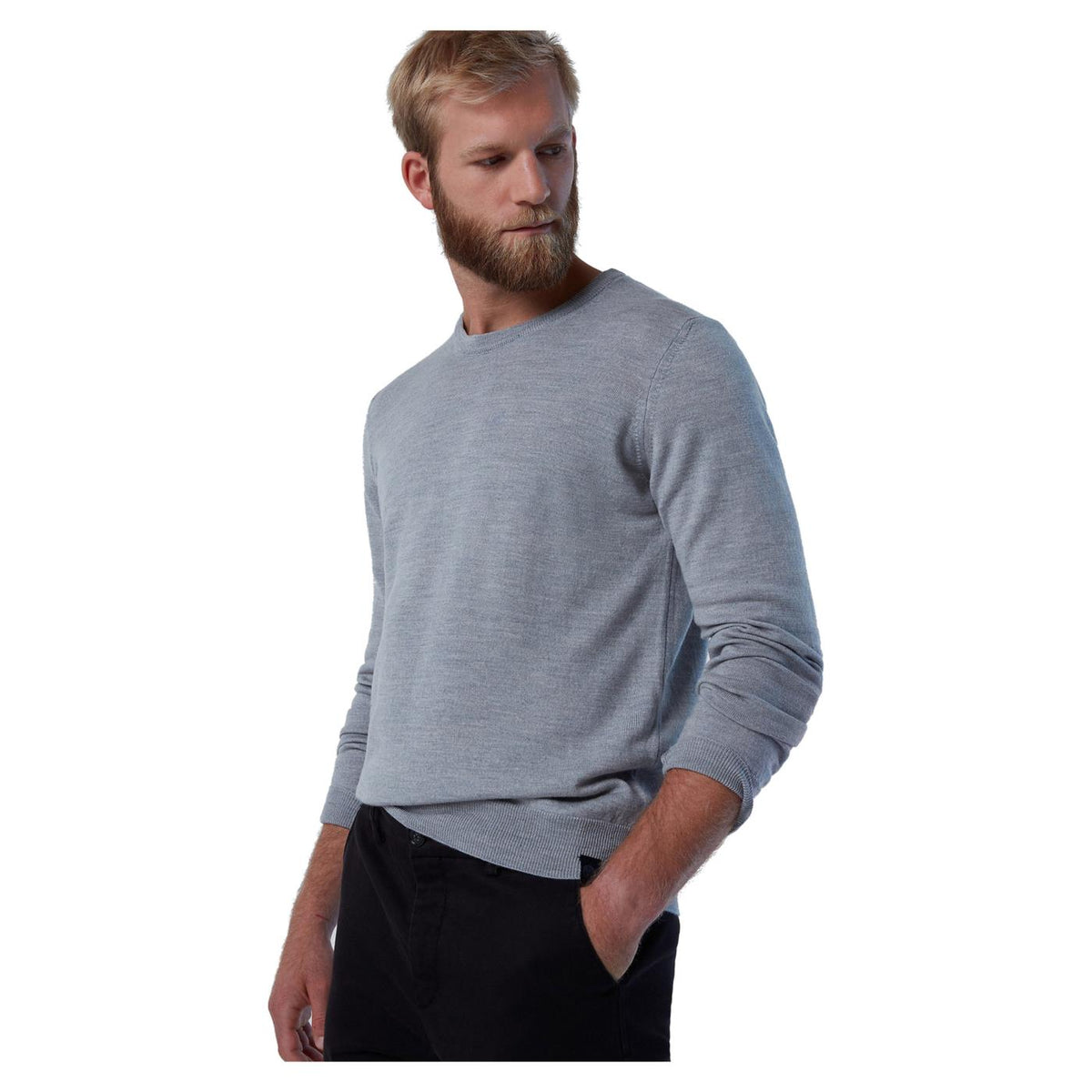 NORTH SAILS CREWNECK 12GG KNITWEAR - Grigio chiaro - vista 4