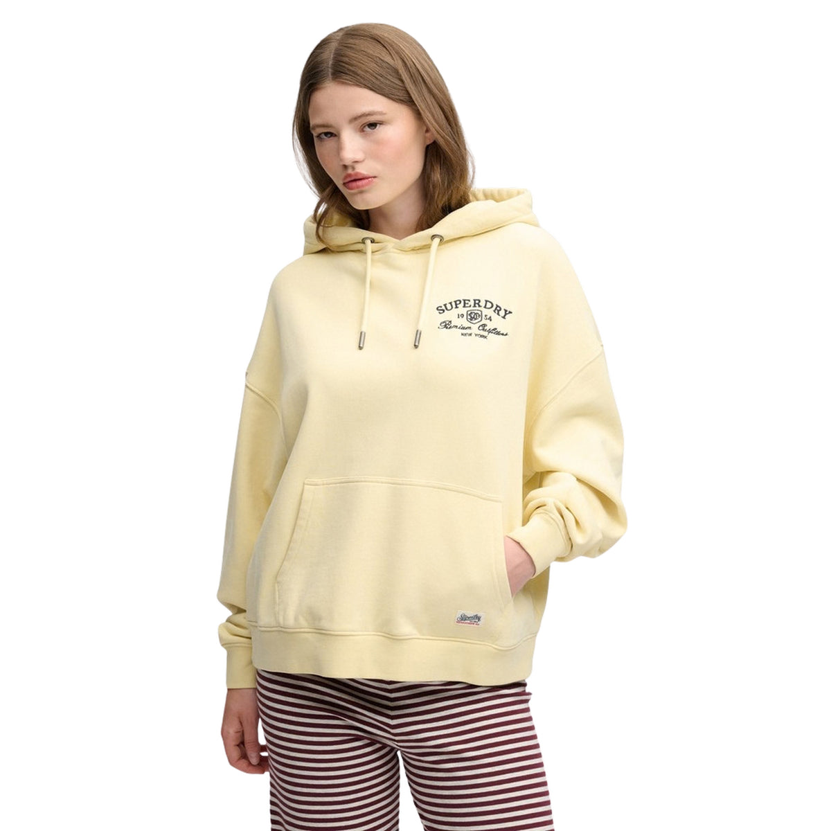 SUPERDRY LUXE CASUAL RELAXED HOODY - Giallo - immagine principale