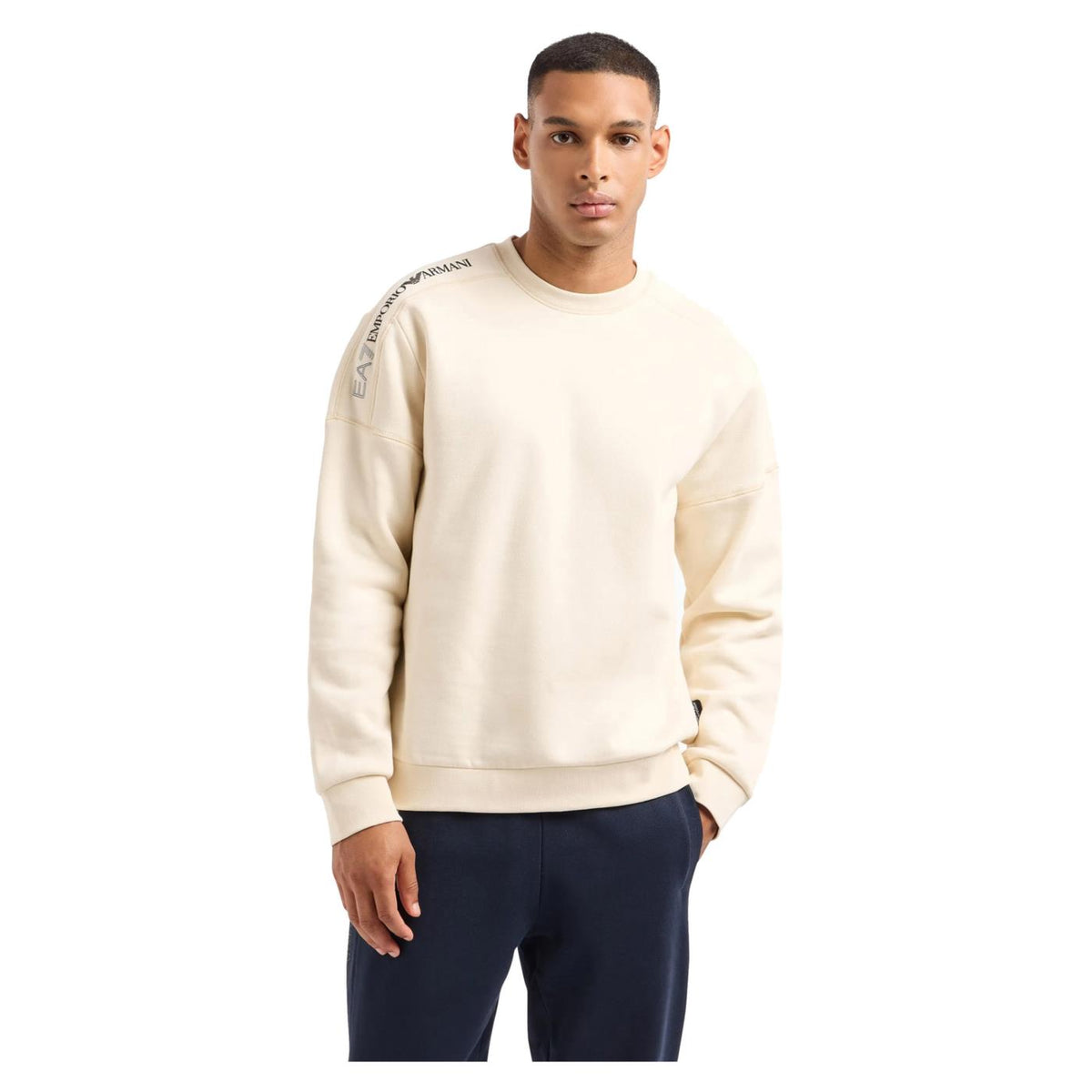 EMPORIO ARMANI 7 EA7 TRAIN LOGO TAPE CREW - seconda immagine