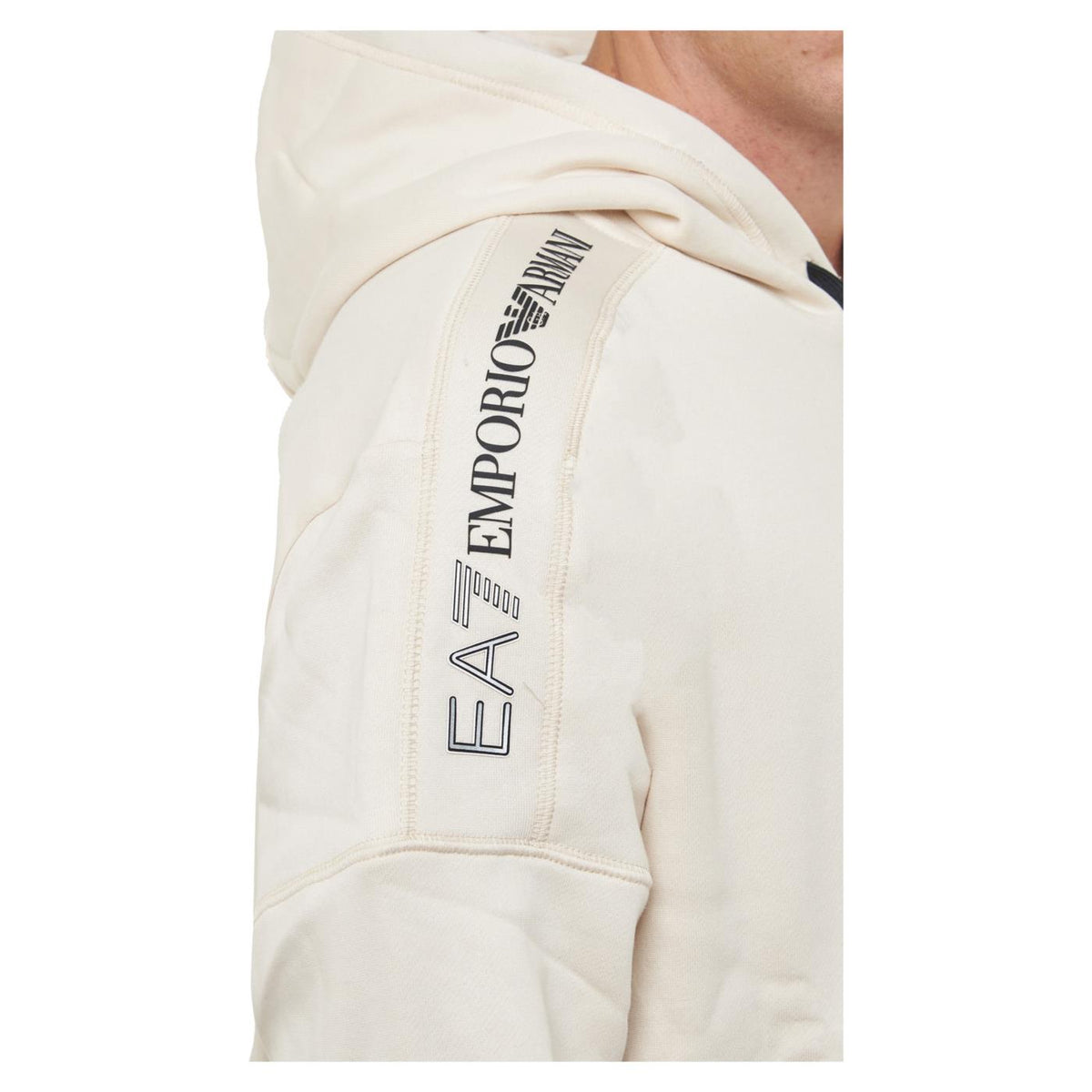 EMPORIO ARMANI 7 EA7 TRAIN LOGO TAPE HOODIE