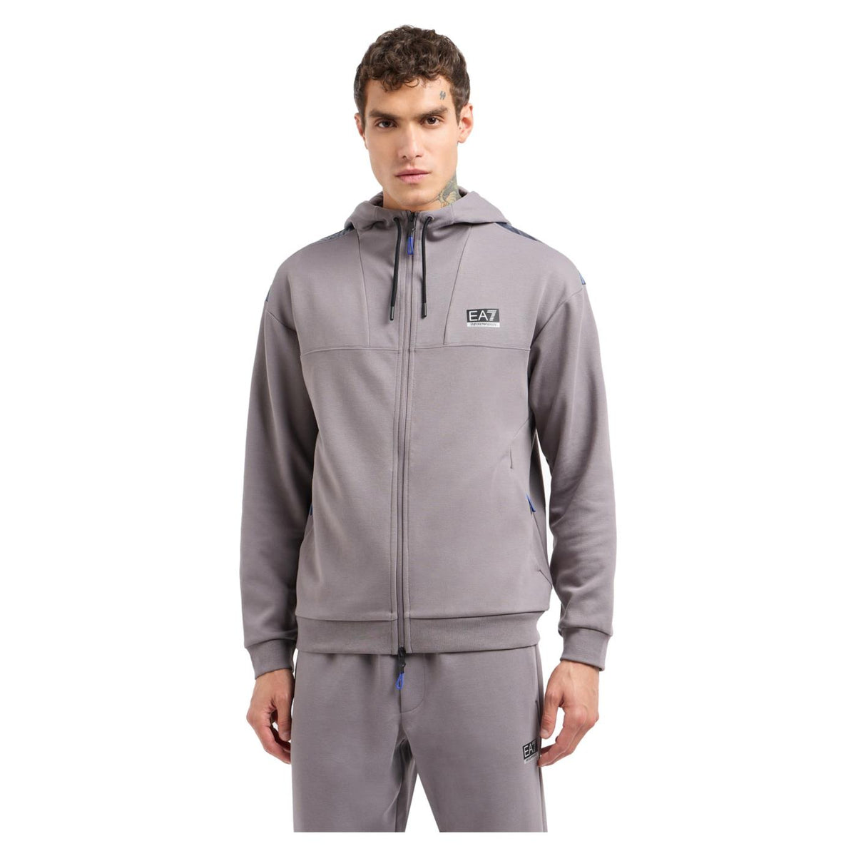 EMPORIO ARMANI 7 EA7 NATURAL VENTUS7 HOODIE FZ - seconda immagine