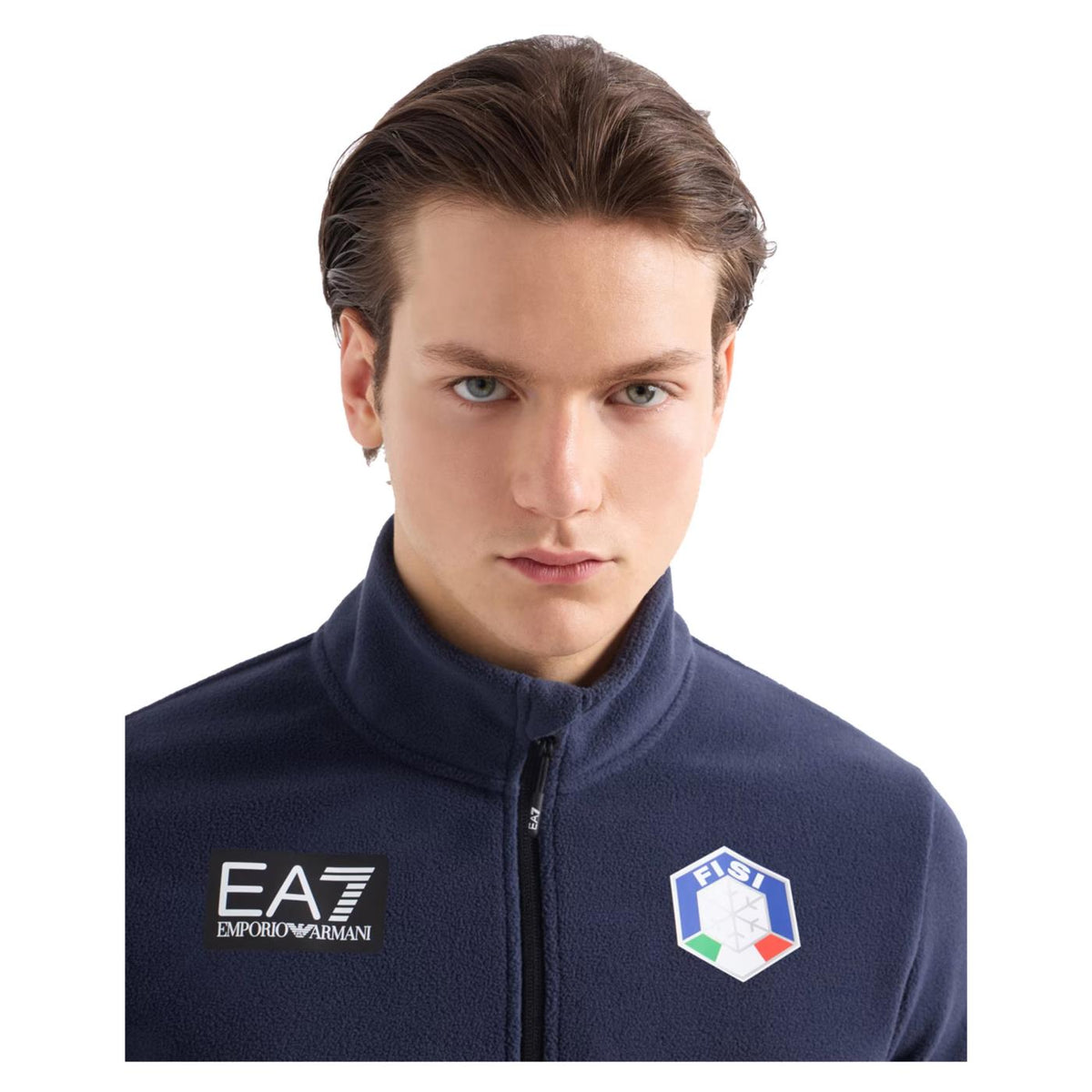 EMPORIO ARMANI 7 EA7 FISI SKI PILE HALF ZIP