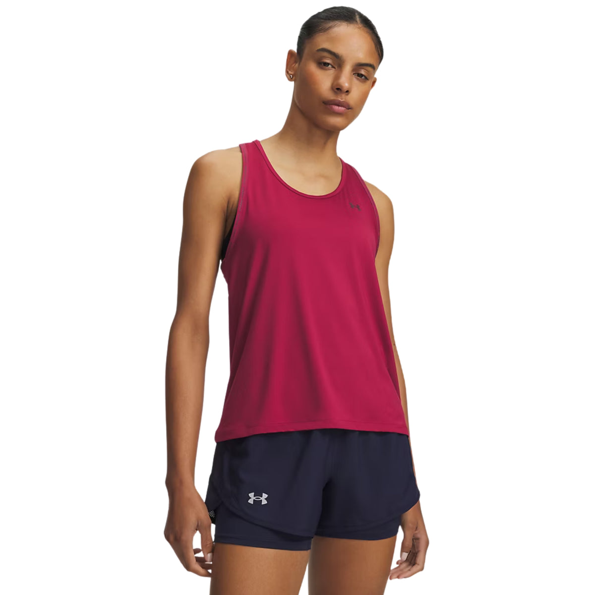 UNDER ARMOUR TECH KNOCKOUT TANK WOMAN - Bordeaux - immagine principale
