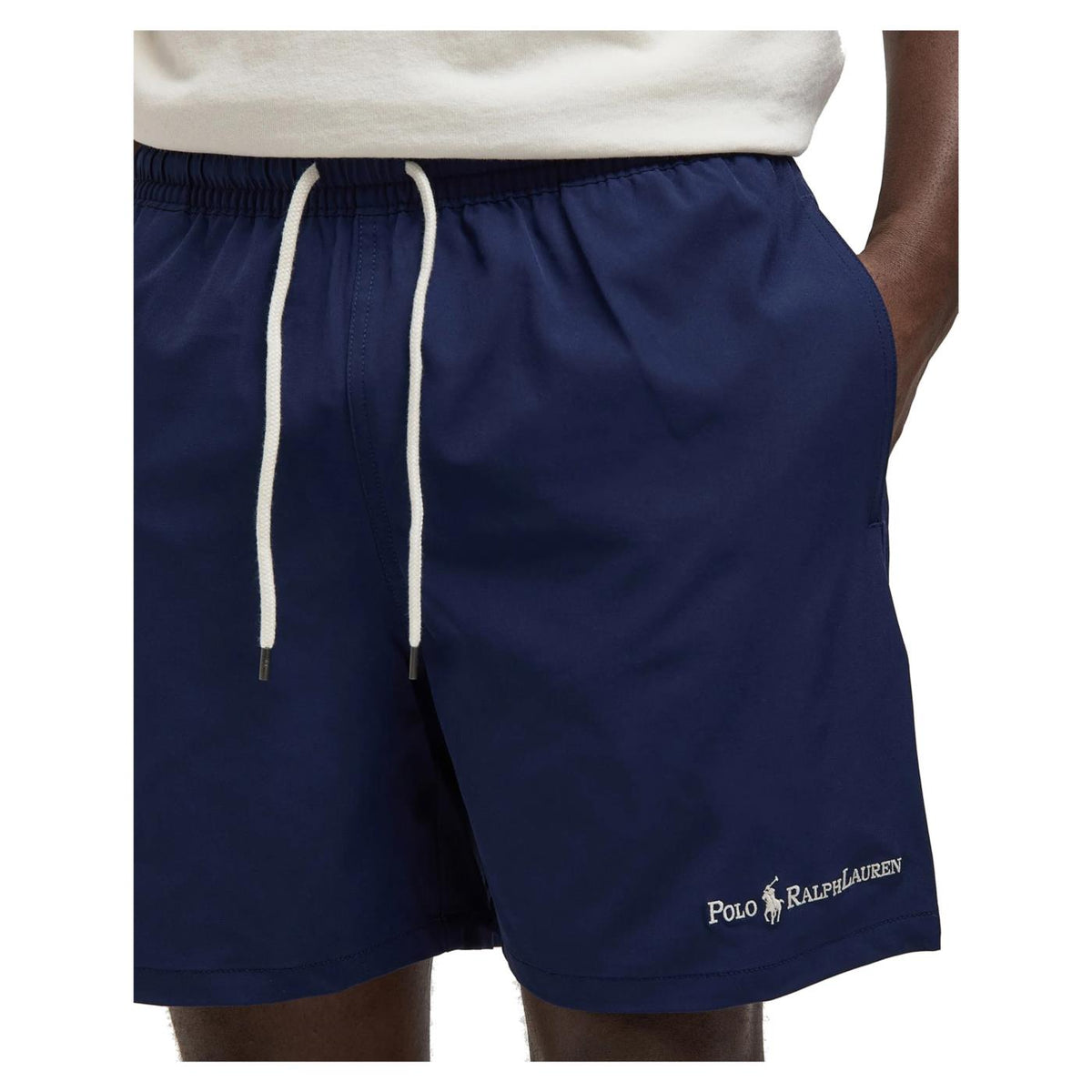 RALPH LAUREN WOVEN SWIM BOTTOM - Blu - vista 2