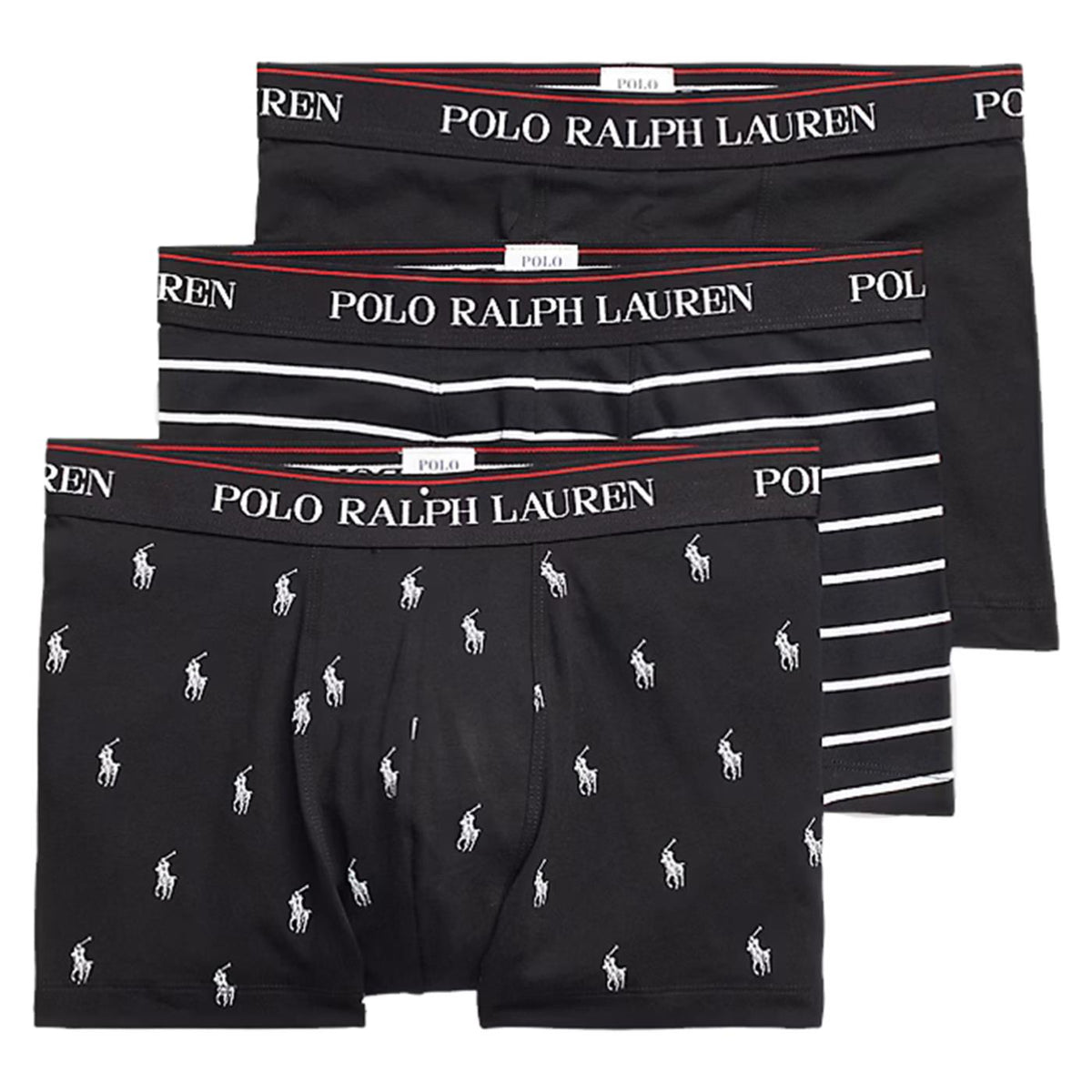 RALPH LAUREN CLASSIC 3PK TRUNK AOP - Nero - immagine principale