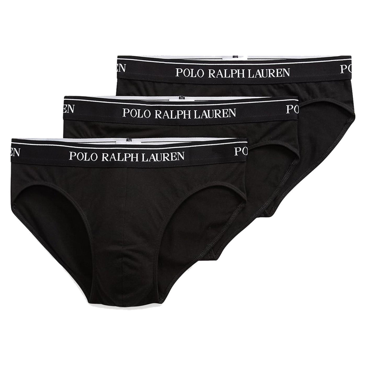 RALPH LAUREN LOW RISE 3PK BRIEF BLACK