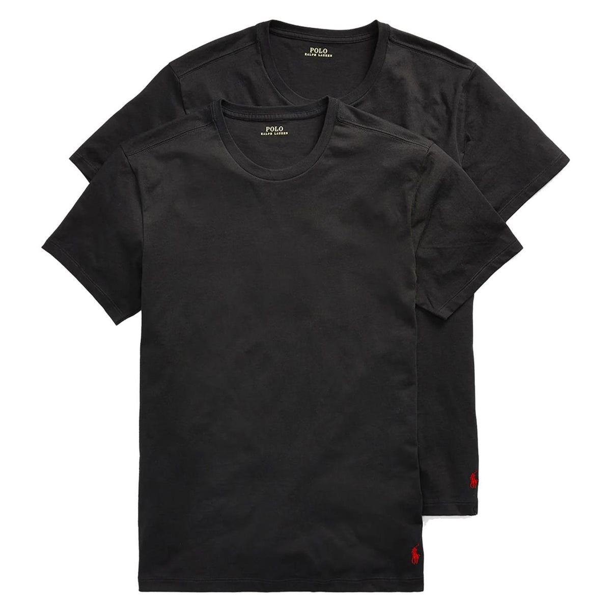 RALPH LAUREN CLASSIC 2 PACK CREW TEE - Nero - vista 4