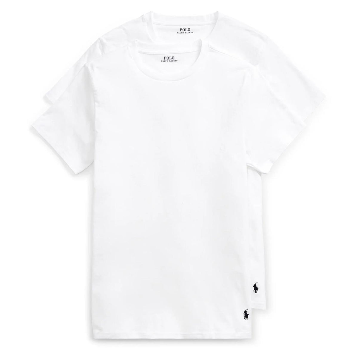 RALPH LAUREN CLASSIC 2 PACK CREW TEE - Bianco - vista 4