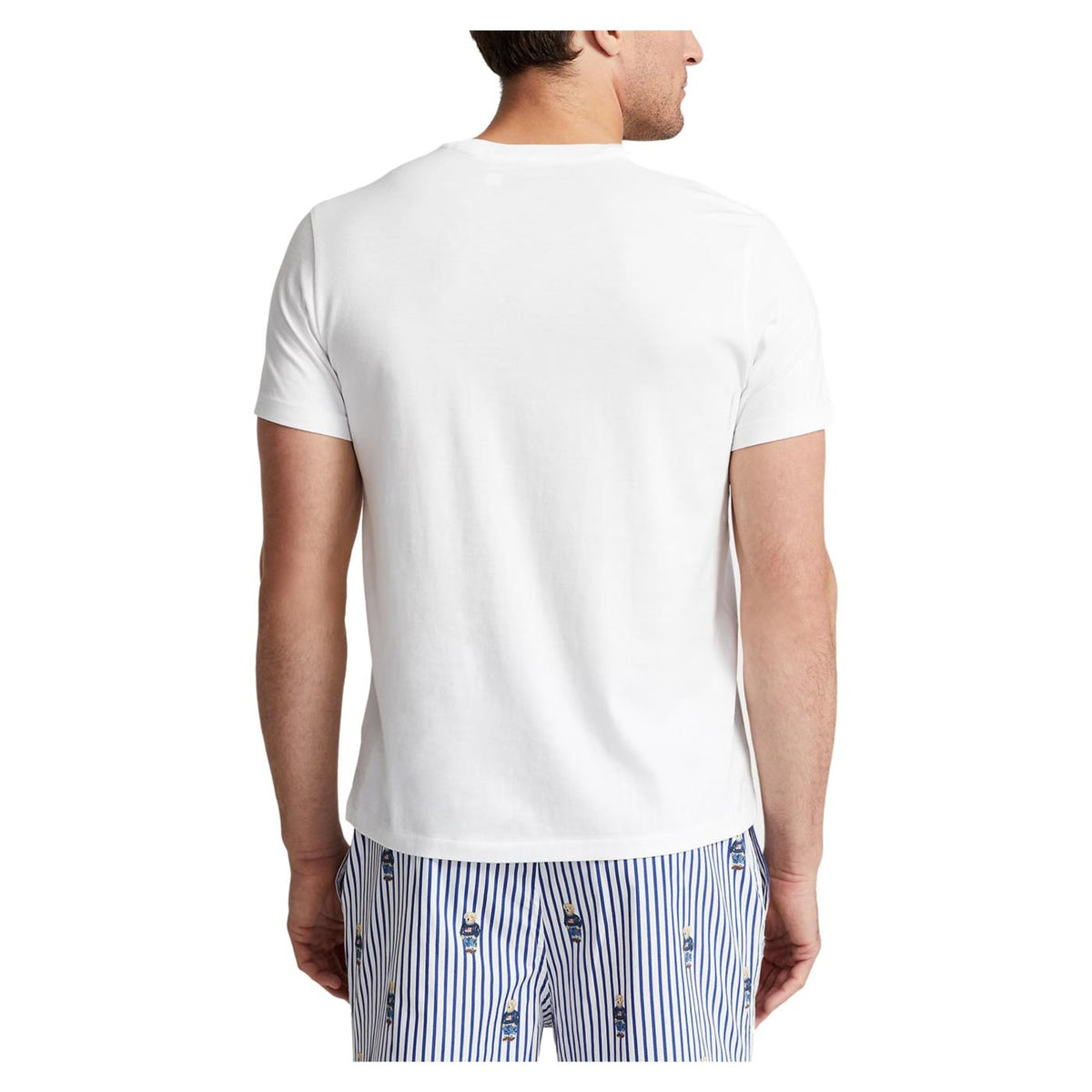 RALPH LAUREN SS CREW-SLEEP-TOP WHITE - Bianco - vista 3