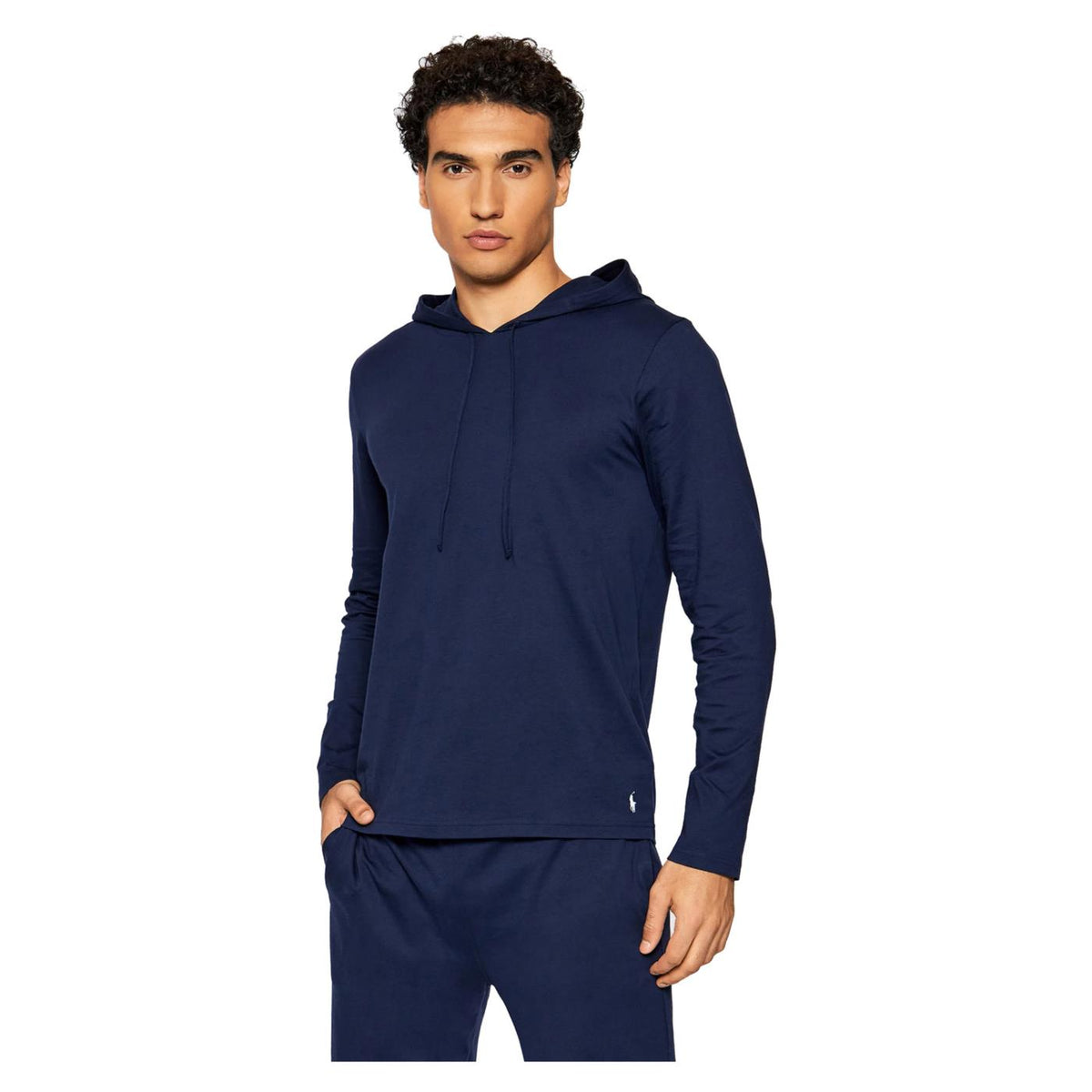 RALPH LAUREN TEE LS HOOD SMALL LOGO