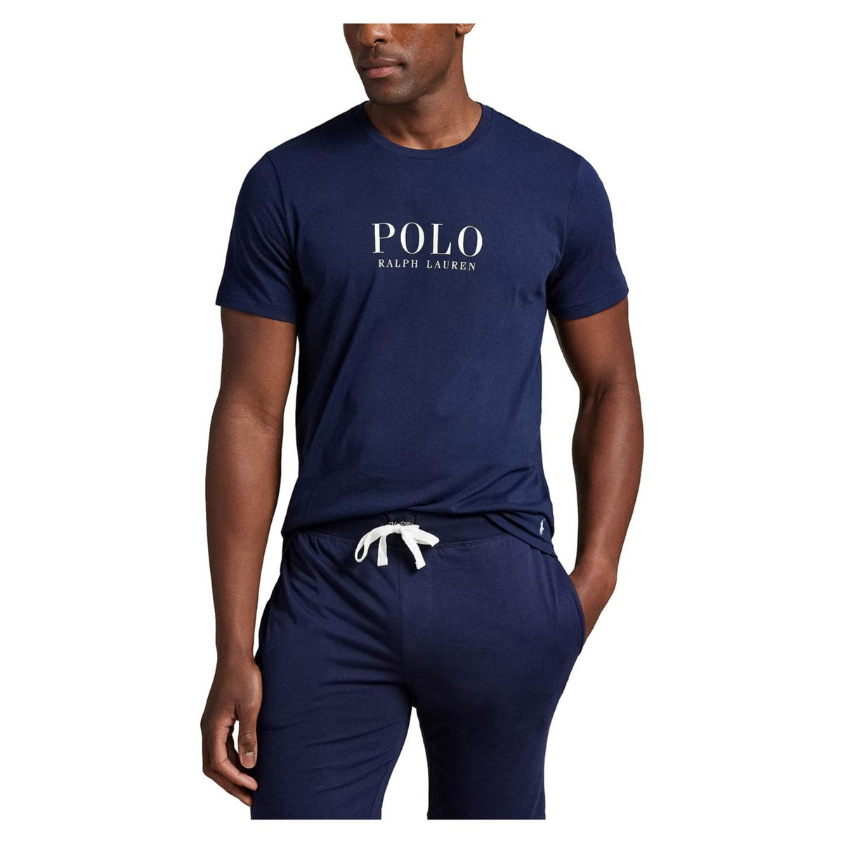 RALPH LAUREN SS CREW TOP NAVY - Blu - vista 2