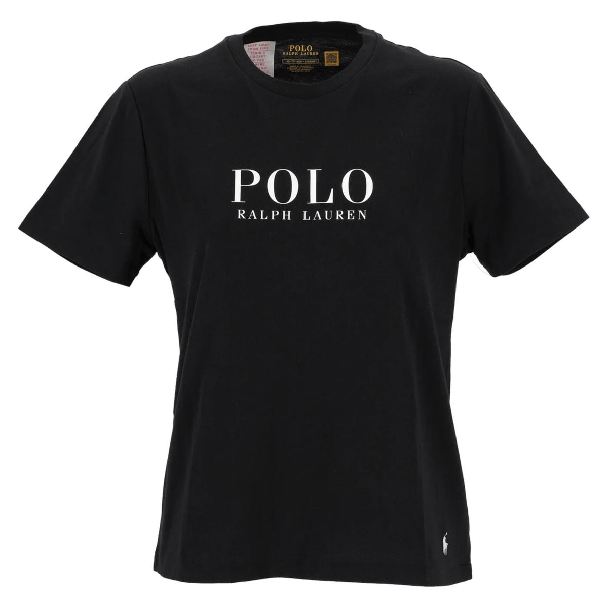 RALPH LAUREN SS CREW TOP BLACK