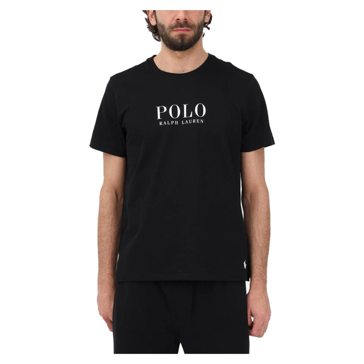 RALPH LAUREN SS CREW TOP BLACK - seconda immagine