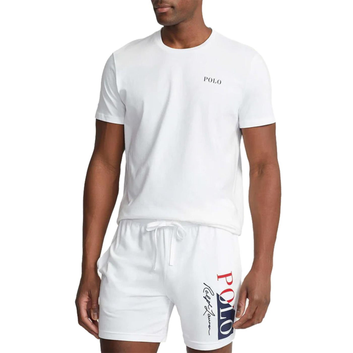 RALPH LAUREN T-SHIRT LOGO CREW TOP - Bianco - immagine principale