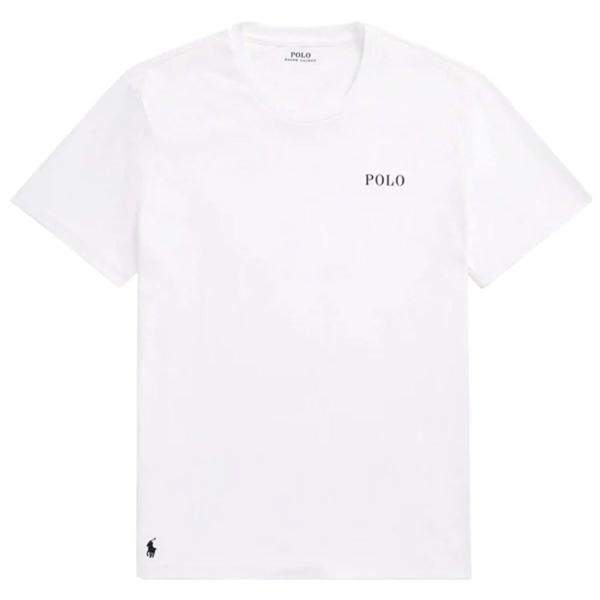 RALPH LAUREN T-SHIRT LOGO CREW TOP - Bianco - vista 3