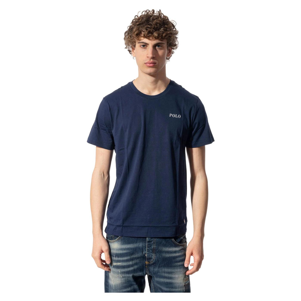 RALPH LAUREN T-SHIRT LOGO CREW TOP