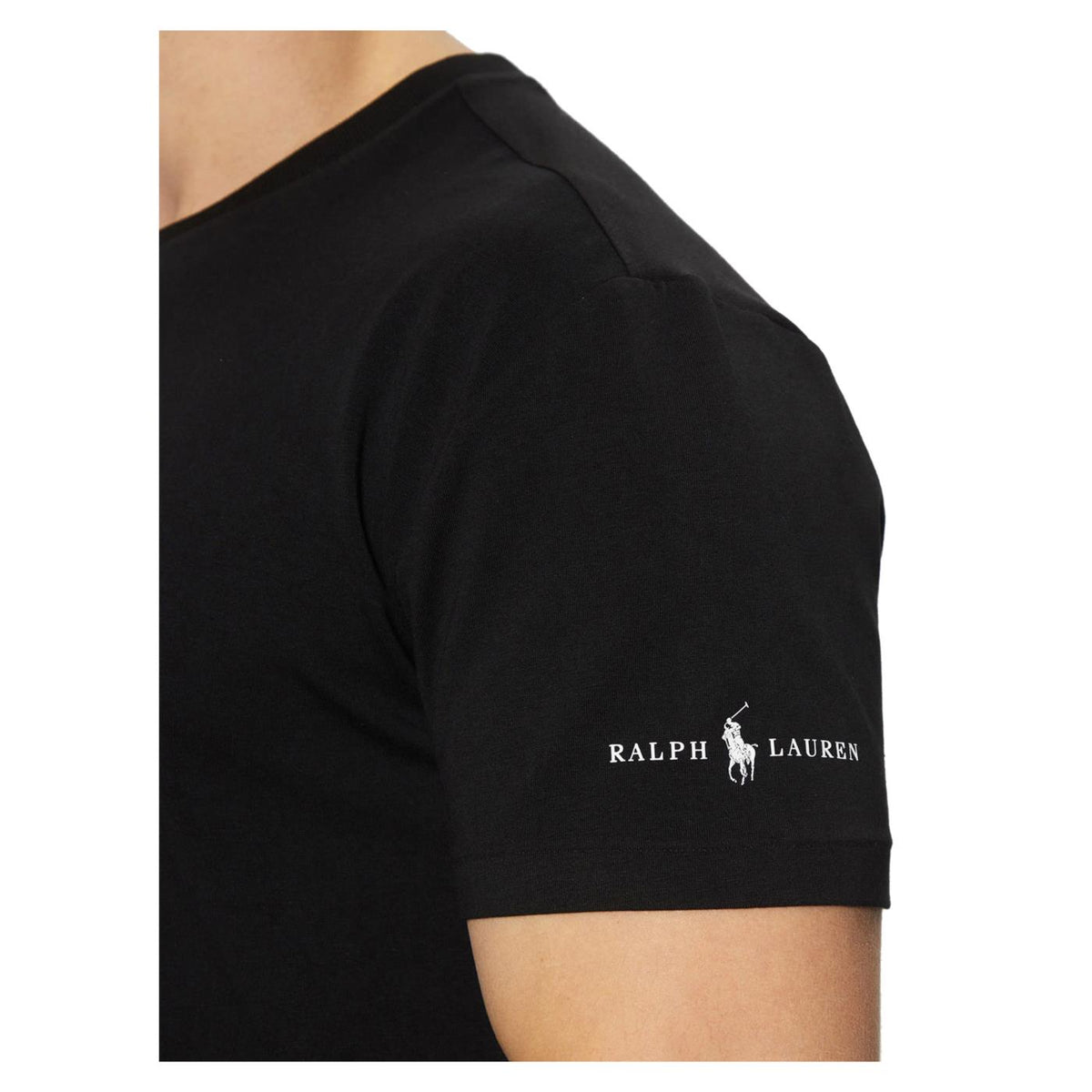 RALPH LAUREN SS CREW 3PK TEE BLACK - Nero - vista 4