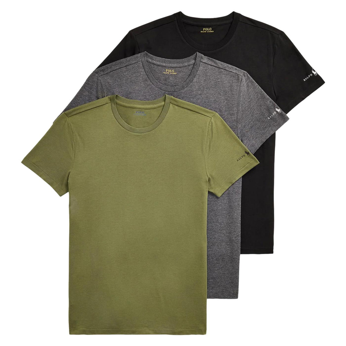 RALPH LAUREN SS CREW 3PK TEE MULTI