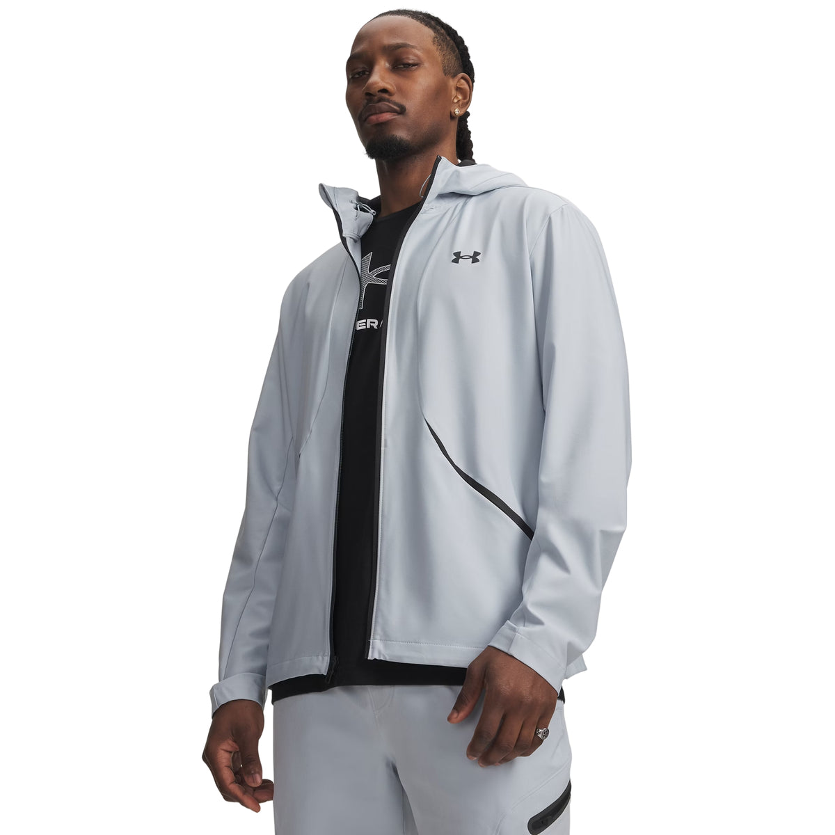 UNDER ARMOUR UNSTOPPABLE WOVEN JACKET - Grigio chiaro - immagine principale