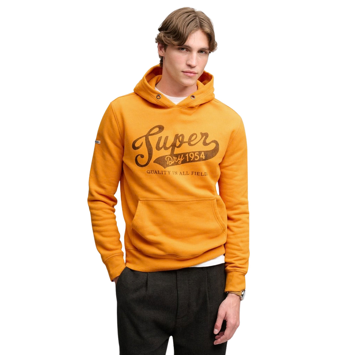SUPERDRY VINTAGE SCRIPT HOOD - Arancione - immagine principale