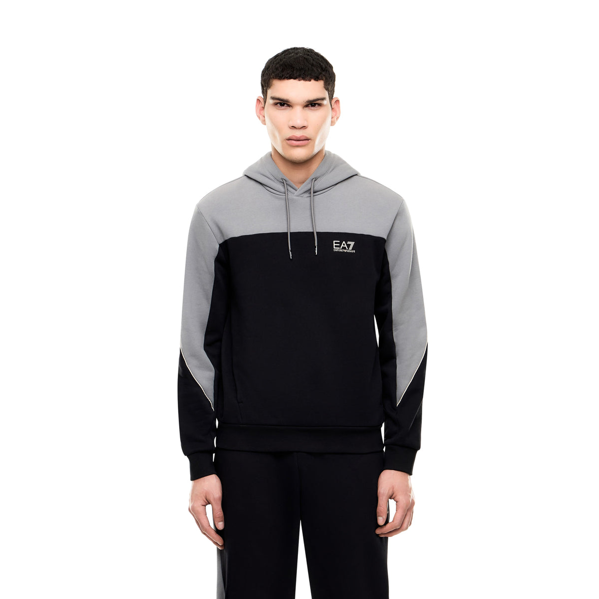 EMPORIO ARMANI 7 EA7 TRAIN COLOURBLOCK HOODIE