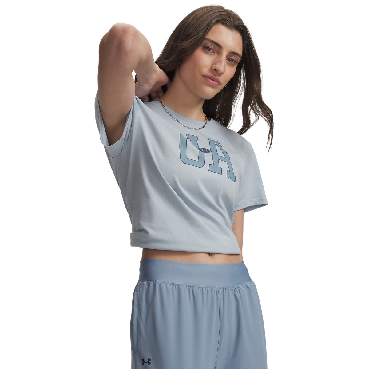 UNDER ARMOUR ICON FLCE GRAPHC SS TEE W - Azzurro - immagine principale