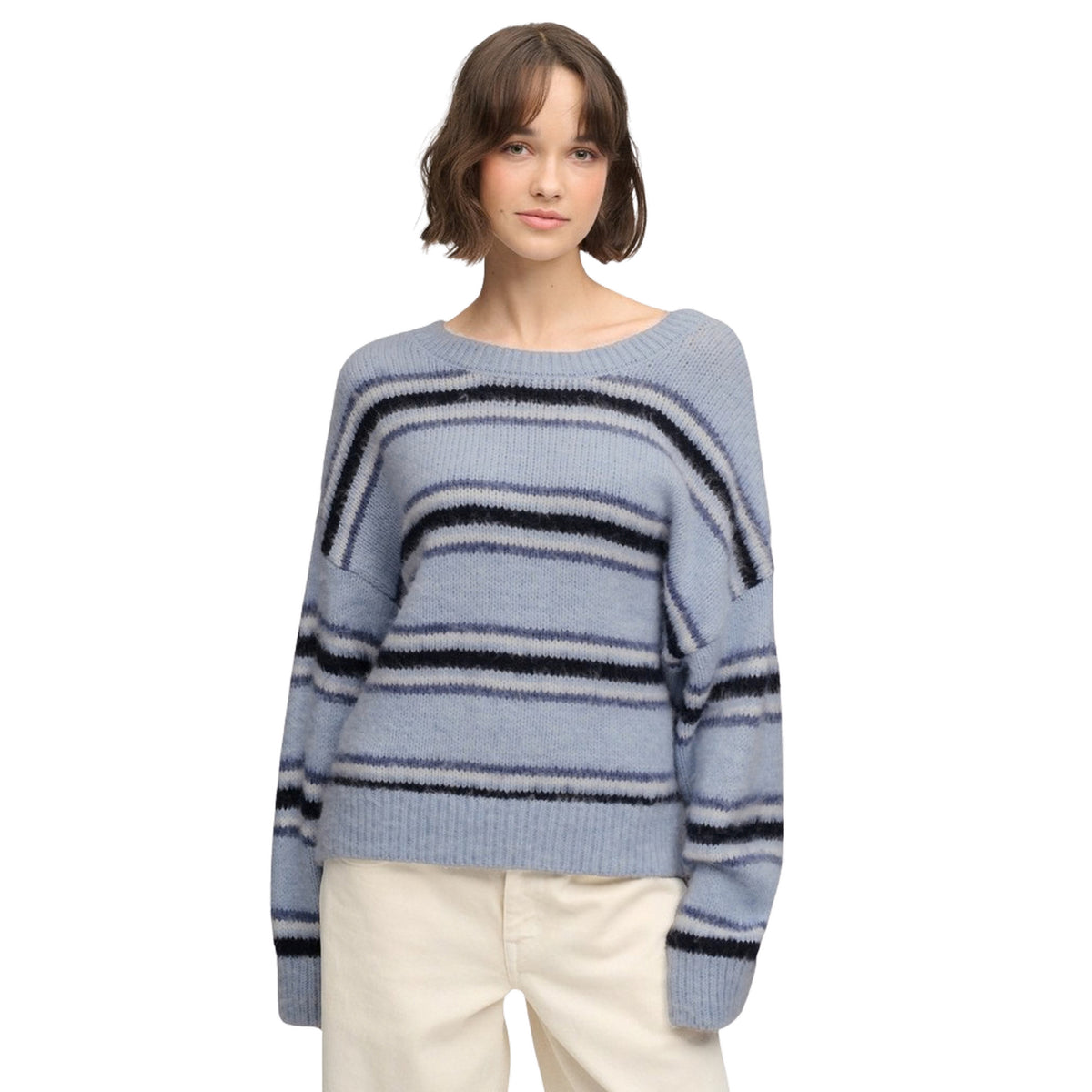 SUPERDRY SLOUCHY BRUSH STRIPE KNIT