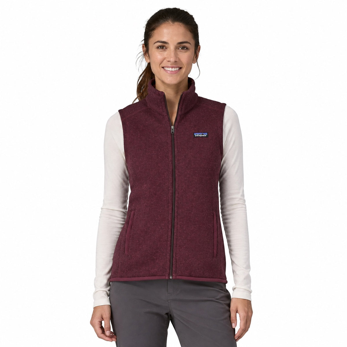 PATAGONIA WOMAN BETTER SWEATER VEST - Bordeaux - immagine principale