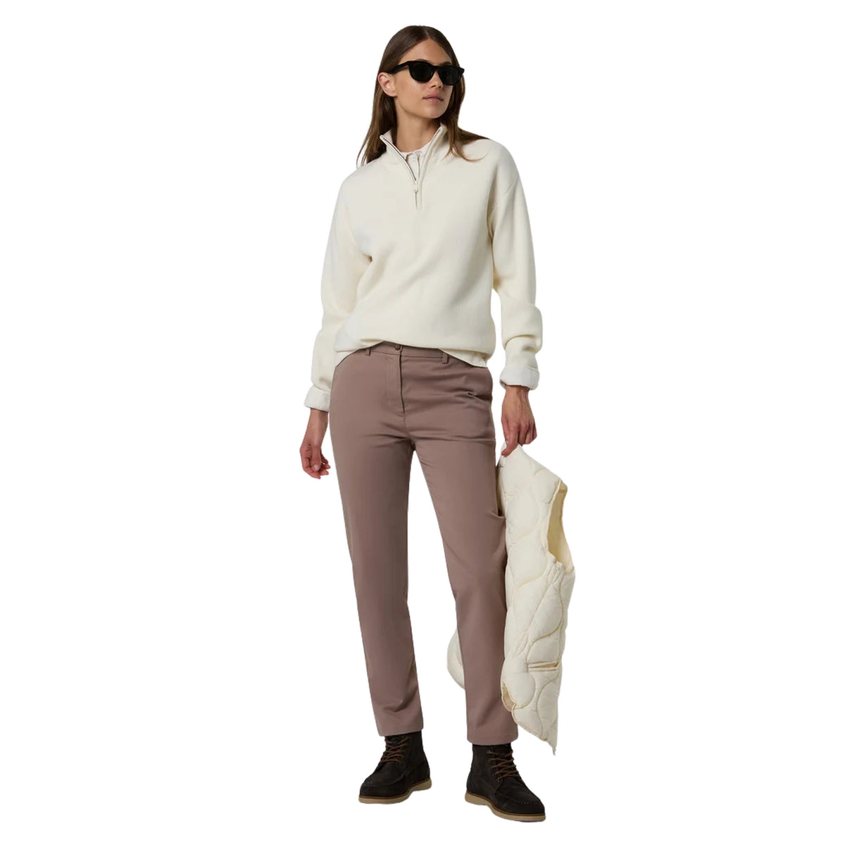 NORTH SAILS WOMAN SLIM FIT CHINO LONG - Marrone chiaro - immagine principale