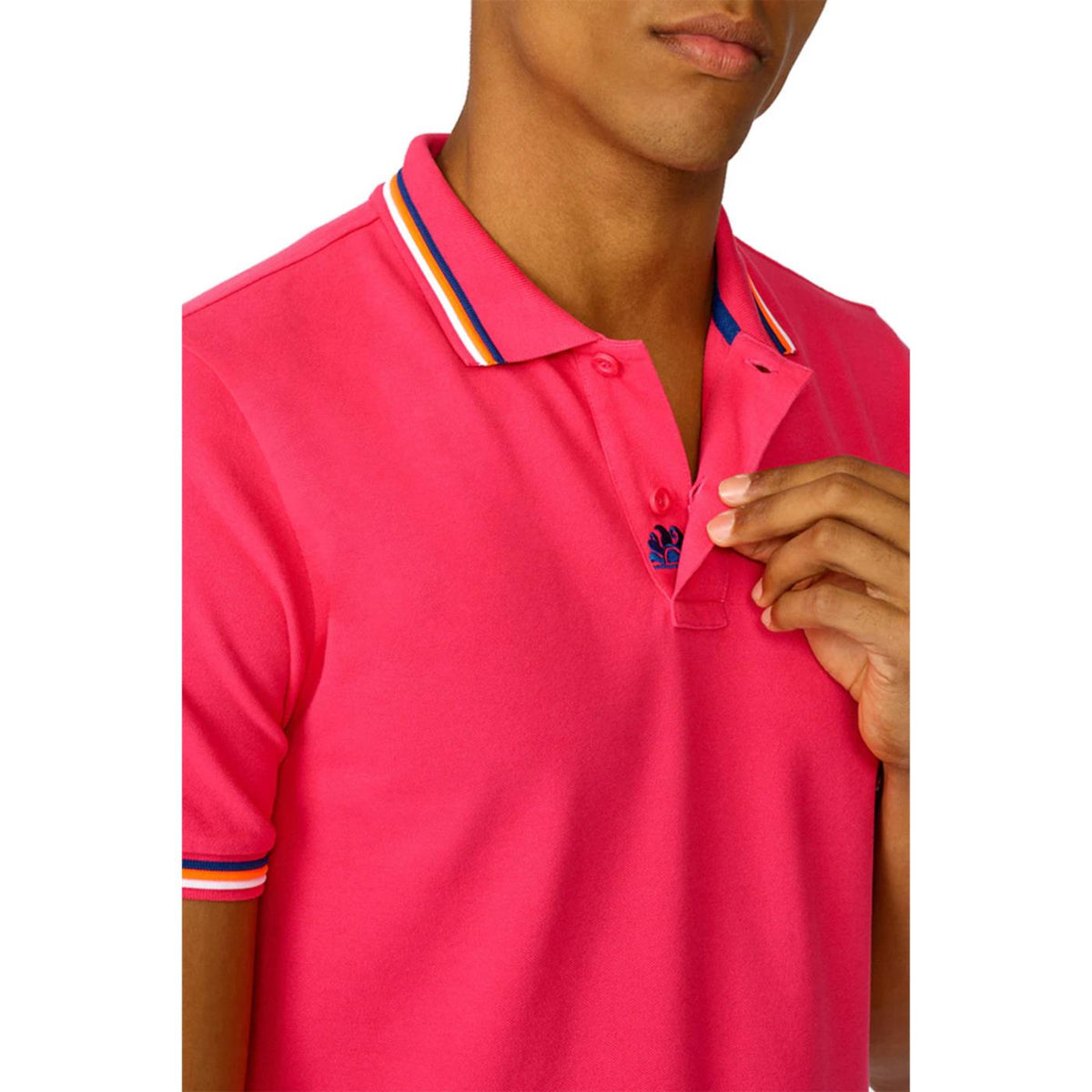 SUNDEK BRICE SHORT SLEEVE POLO - Ciclamino - vista 3