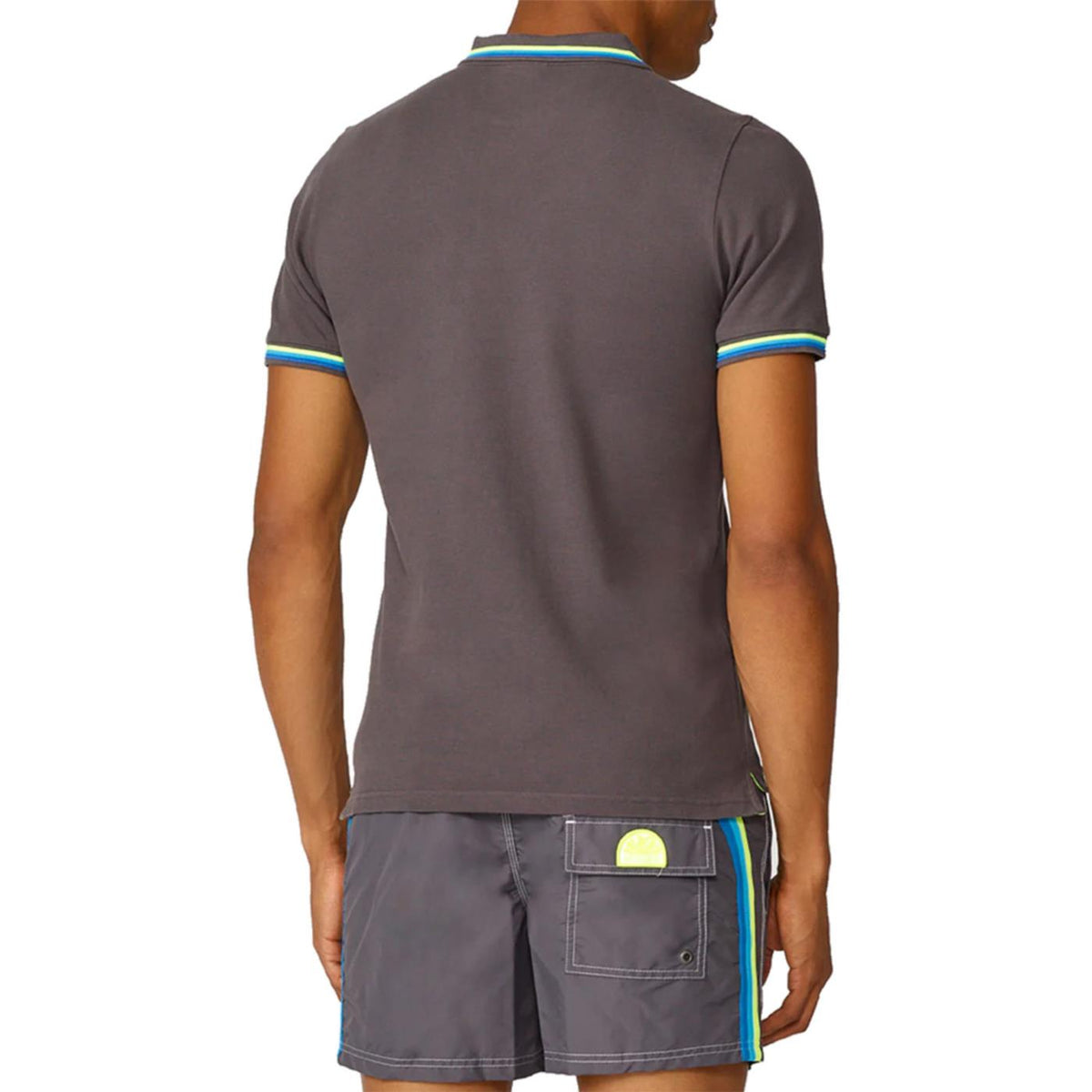SUNDEK BRICE SHORT SLEEVE POLO - Grigio scuro - vista 3