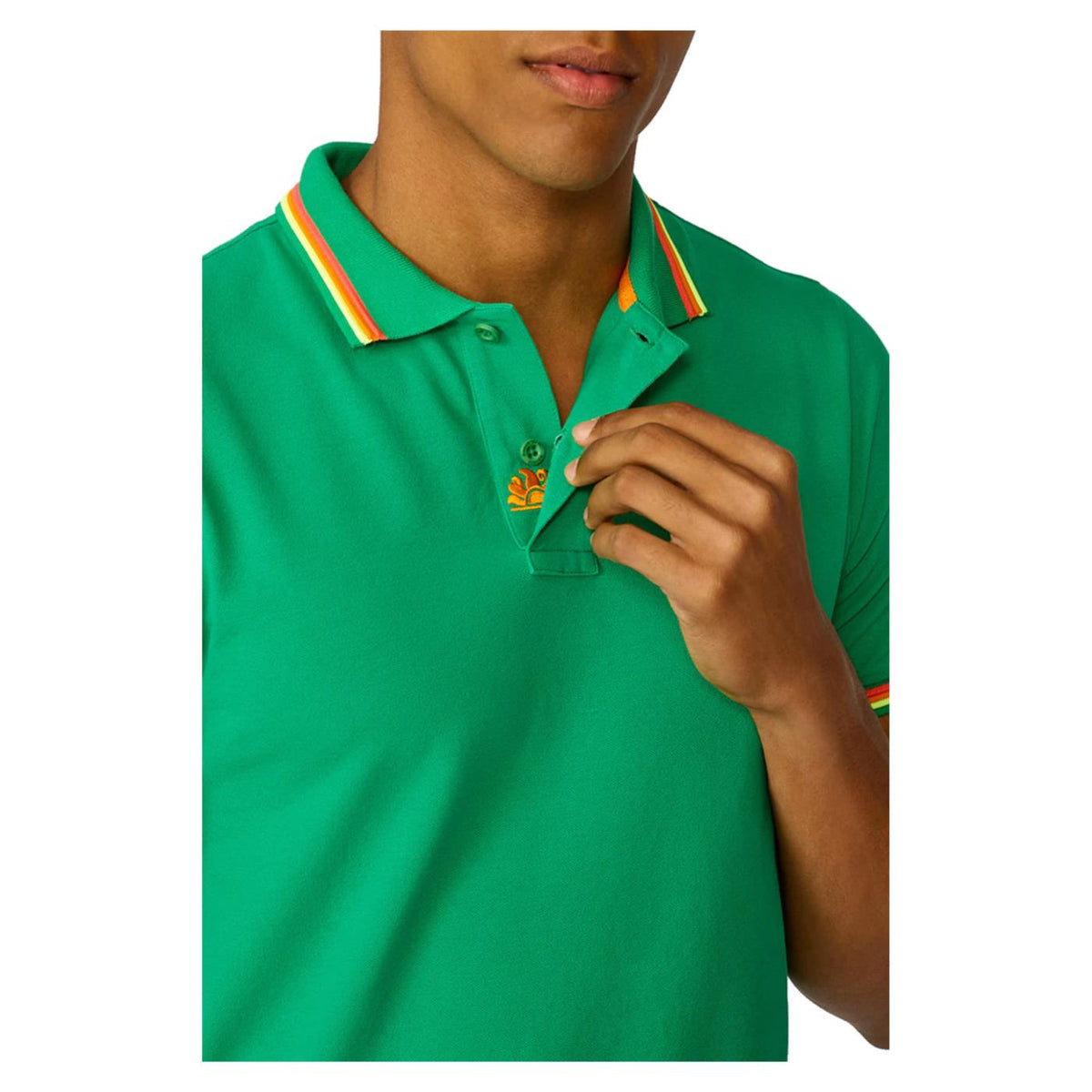SUNDEK BRICE SHORT SLEEVE POLO - Verde - vista 3