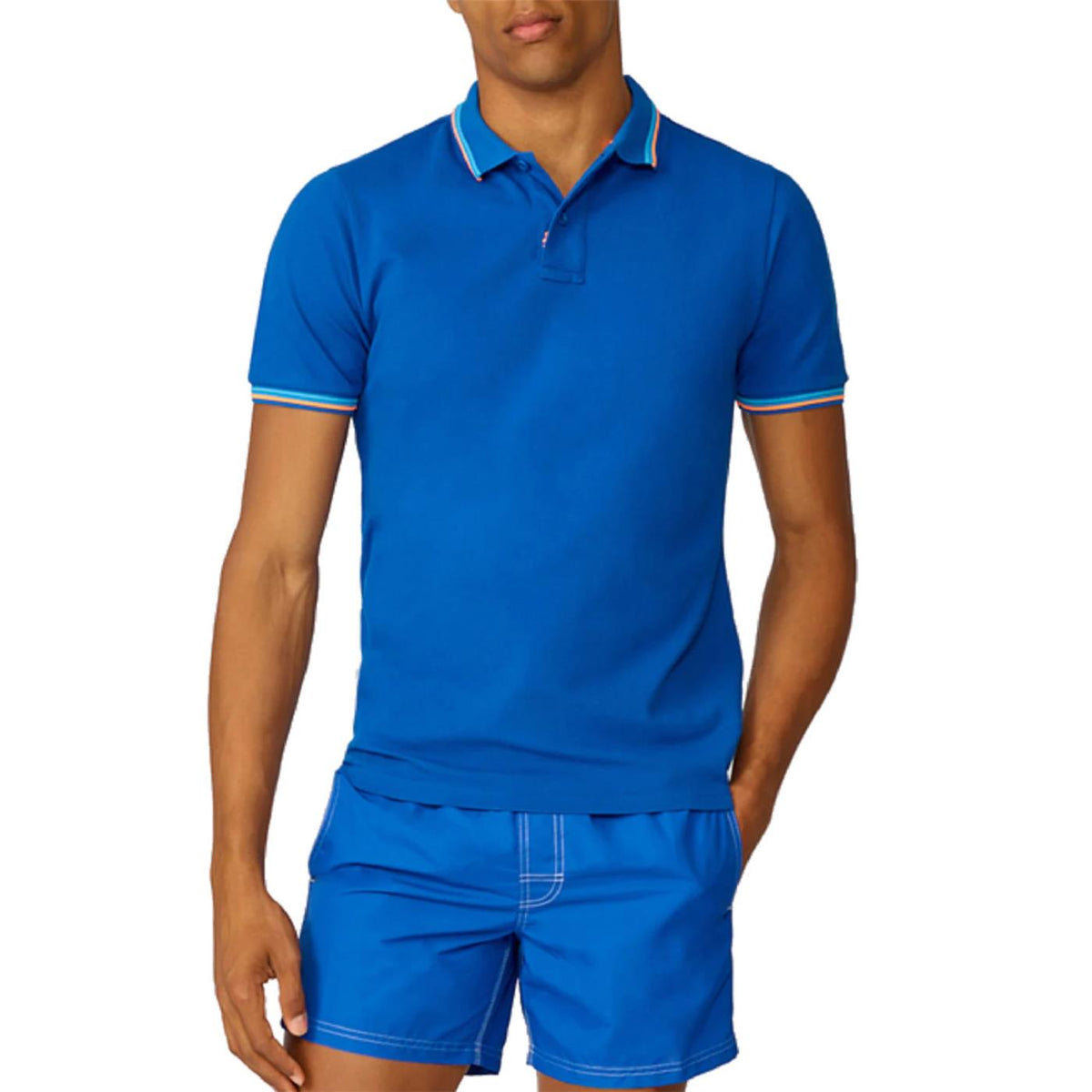 SUNDEK BRICE SHORT SLEEVE POLO - Blu Royal - immagine principale