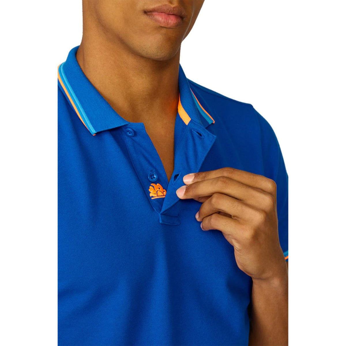 SUNDEK BRICE SHORT SLEEVE POLO - Blu Royal - vista 3
