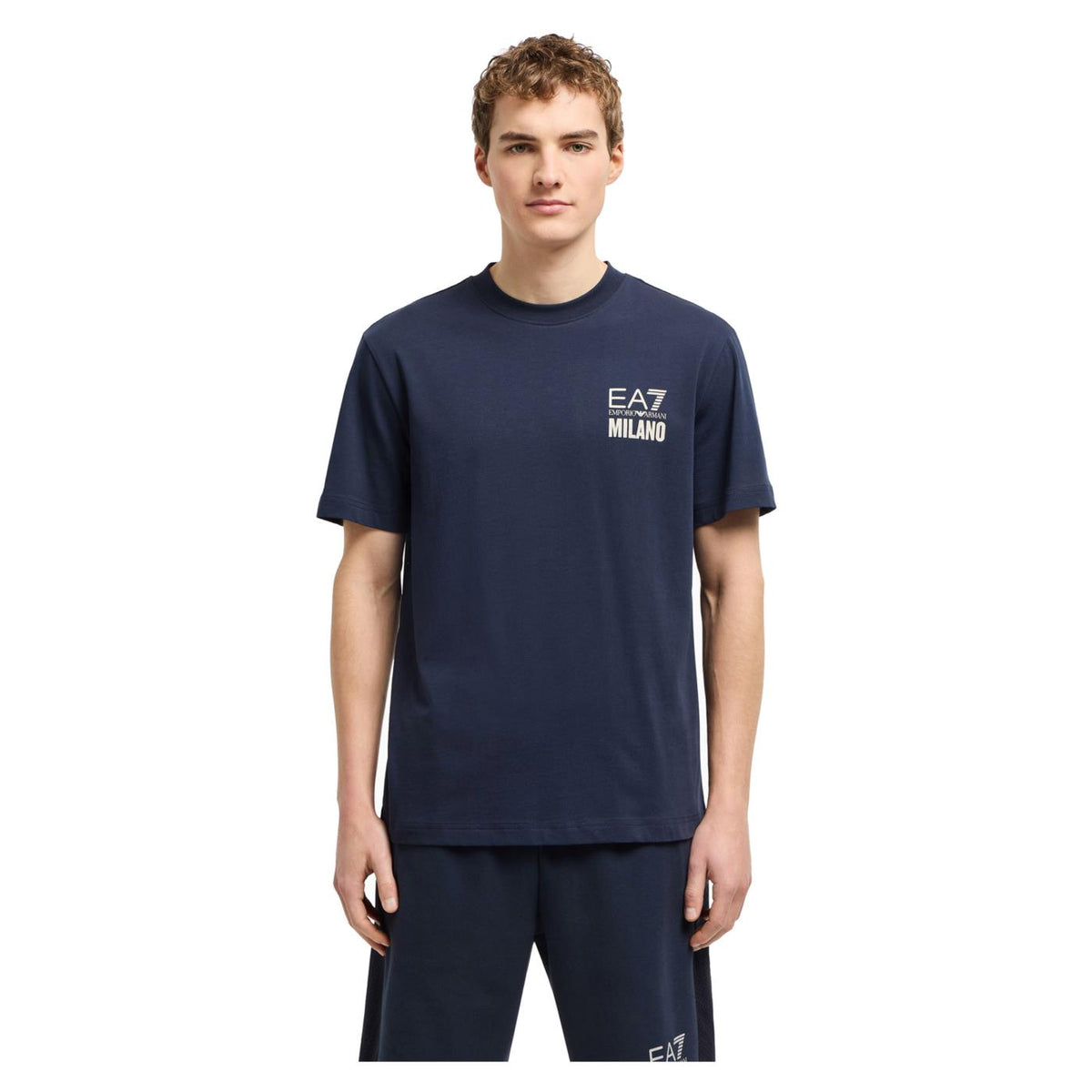 EMPORIO ARMANI 7 EA7 TRAIN LOGO TEE SS MILANO - seconda immagine