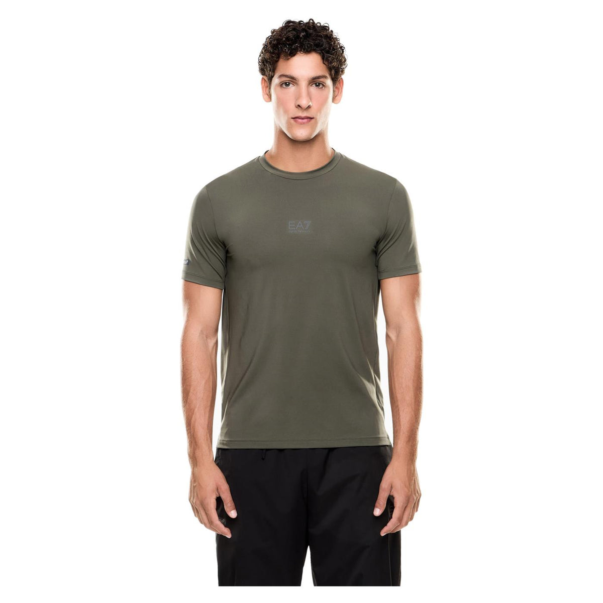 EMPORIO ARMANI 7 EA7 VENTUS7 TEE SS SMALL LOGO - Verde militare - vista 2