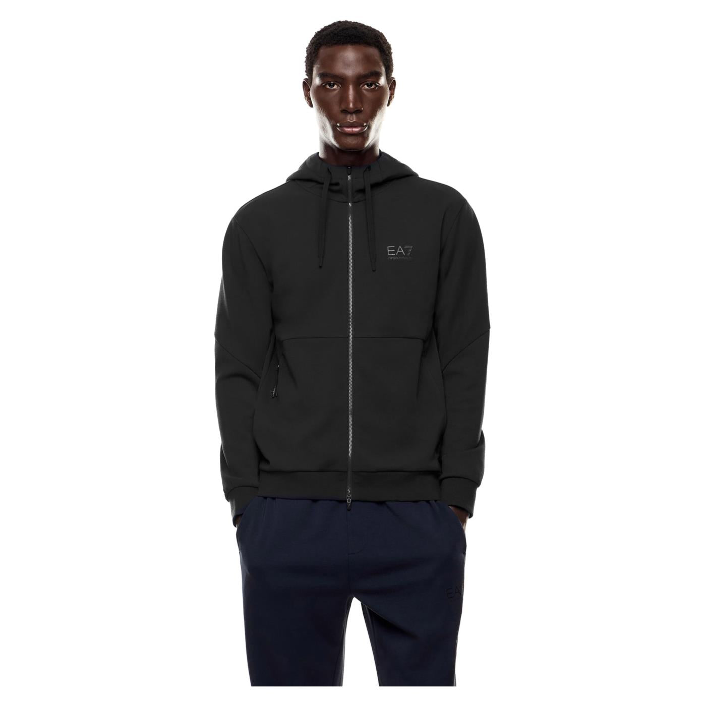 EMPORIO ARMANI 7 EA7 NATURAL VENTUS7 M HOODIE - Nero - vista 2