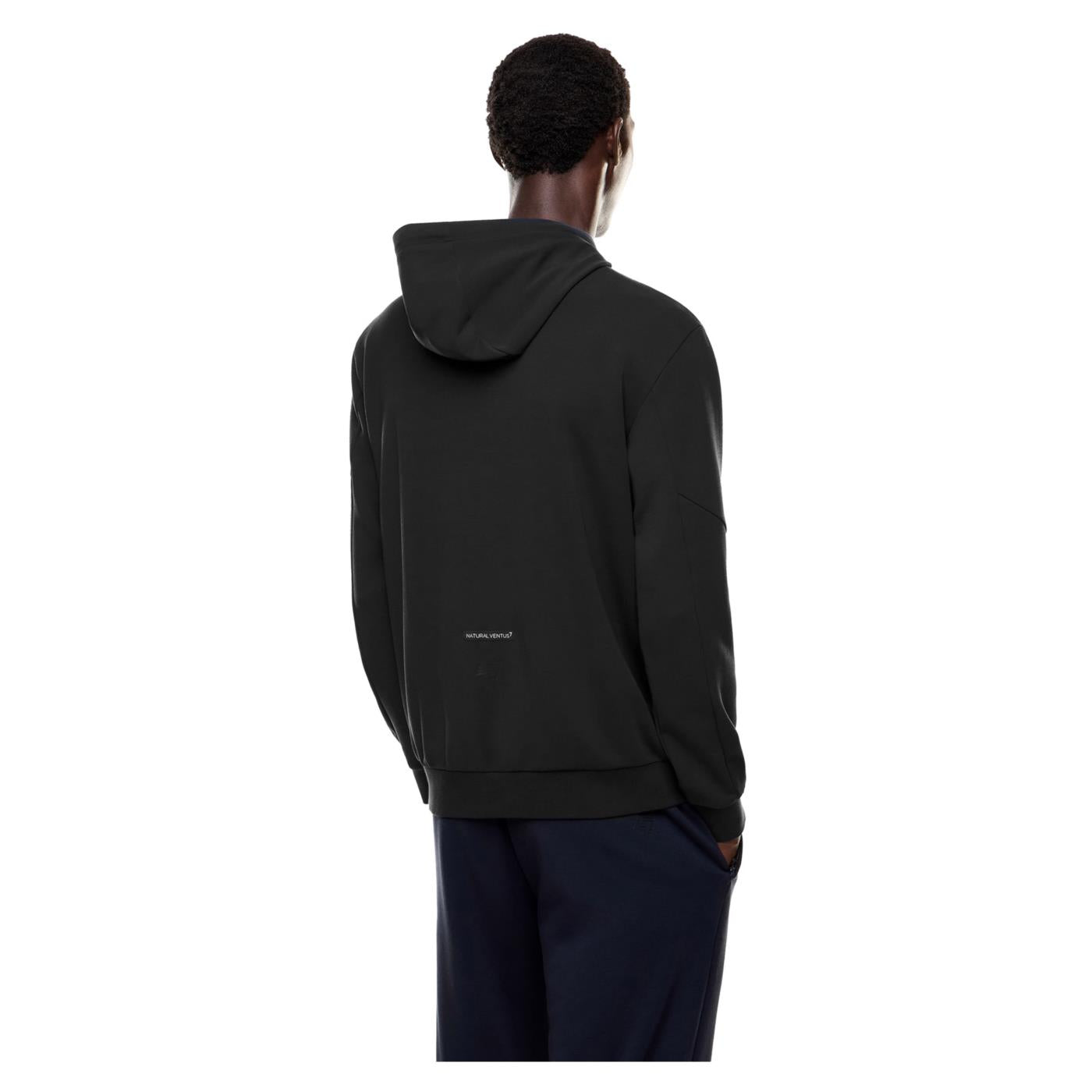 EMPORIO ARMANI 7 EA7 NATURAL VENTUS7 M HOODIE - Nero - vista 3