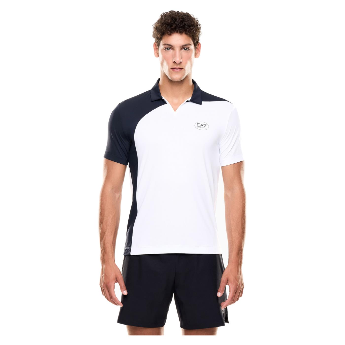 EMPORIO ARMANI 7 EA7 TENNIS PRO M POLO - Bianco - vista 2
