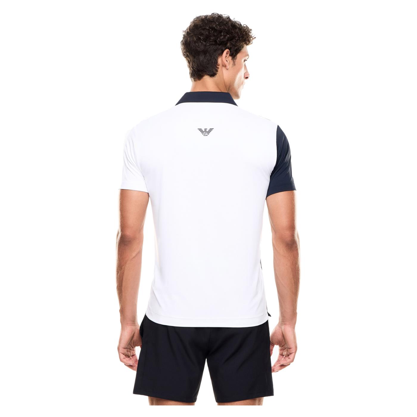 EMPORIO ARMANI 7 EA7 TENNIS PRO M POLO - Bianco - vista 3