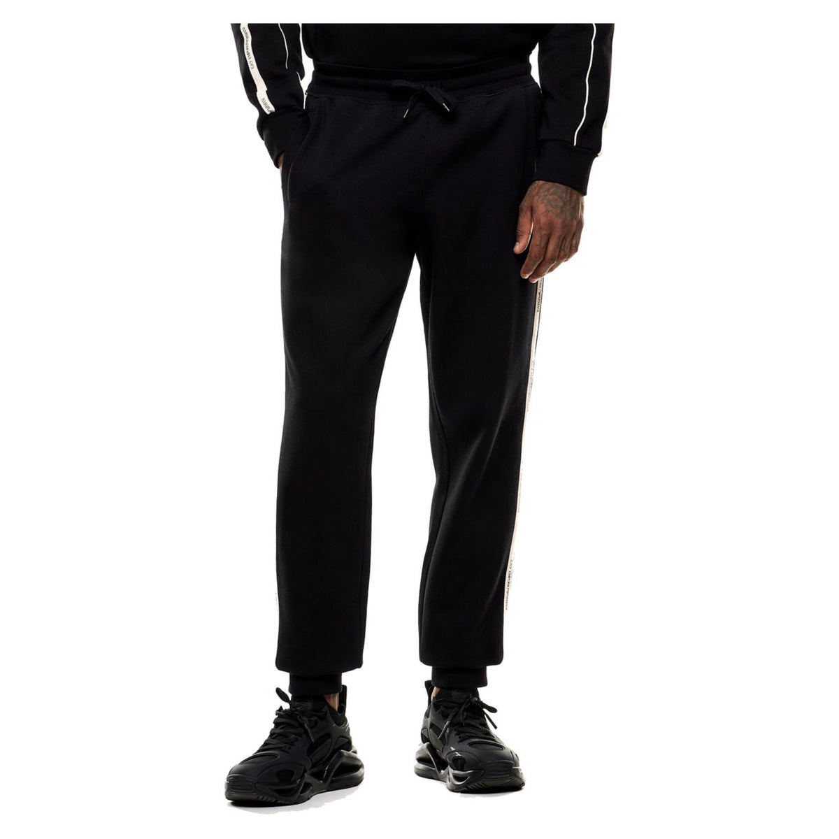 EMPORIO ARMANI 7 EA7 TRAIN LOGO TAPE PANTS - seconda immagine
