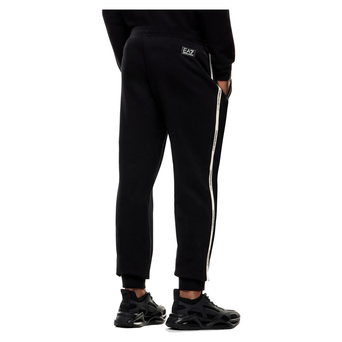 EMPORIO ARMANI 7 EA7 TRAIN LOGO TAPE PANTS