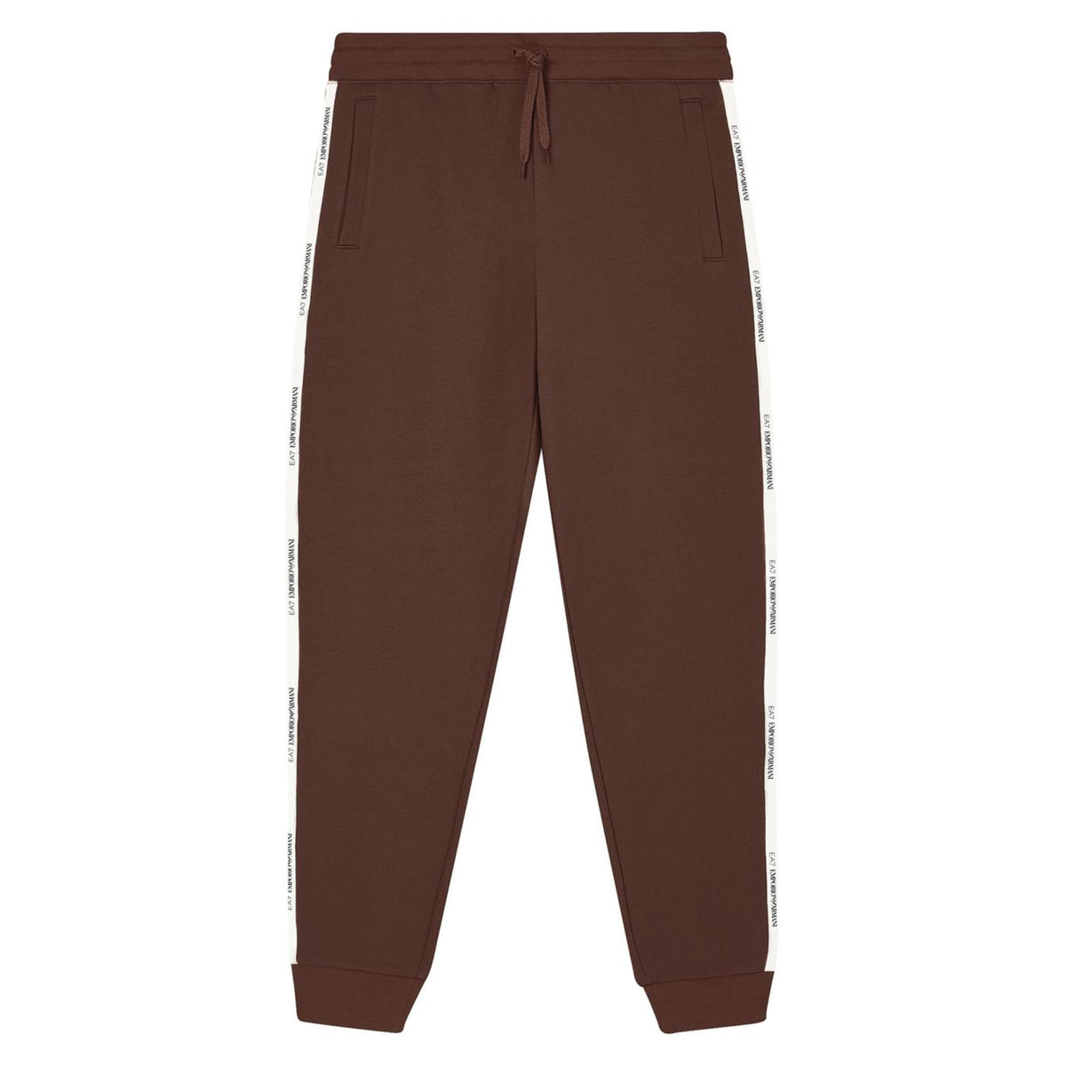 EMPORIO ARMANI 7 EA7 TRAIN LOGO TAPE PANTS