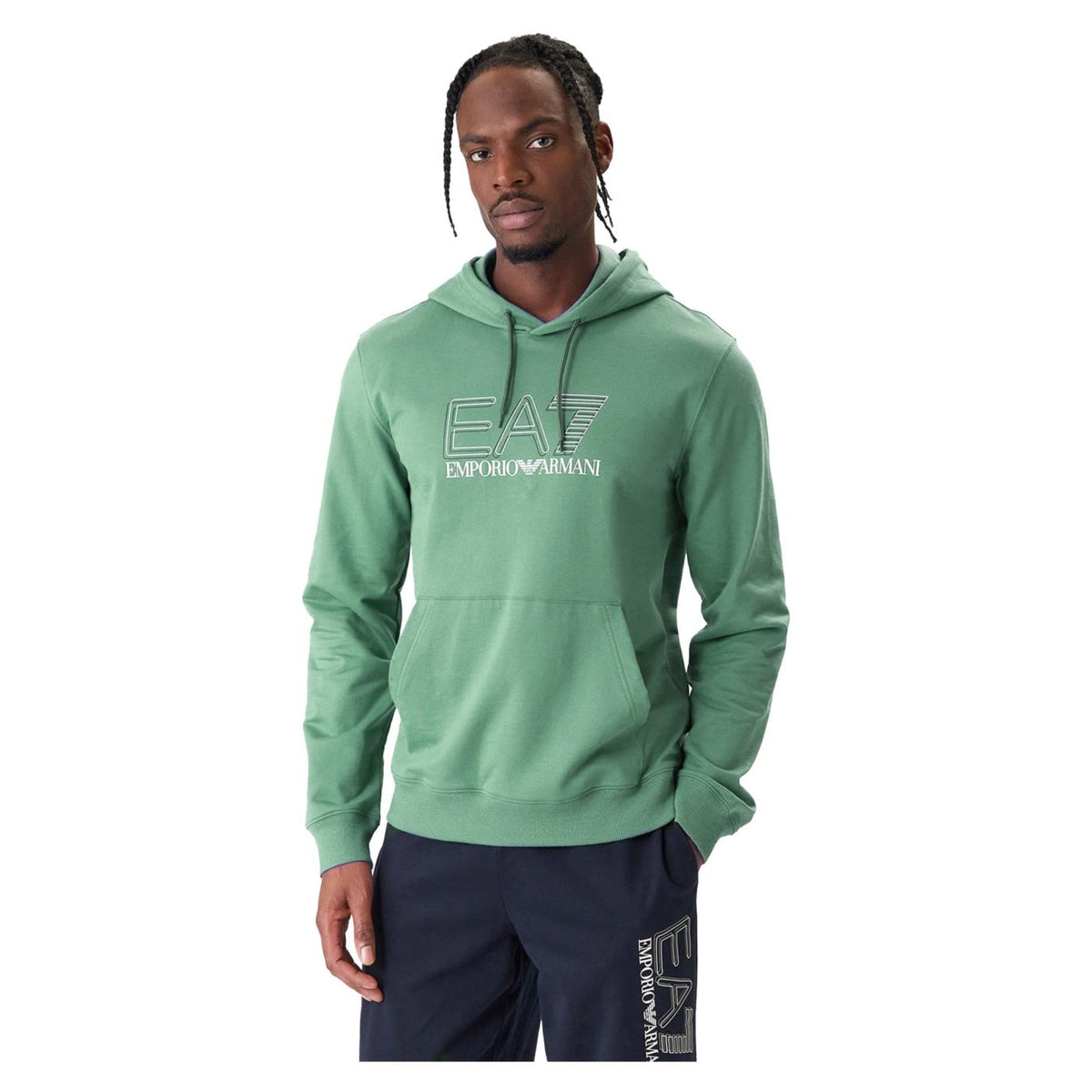 EMPORIO ARMANI 7 EA7 TRAIN VISIBILITY M HOODIE - Verde - immagine principale