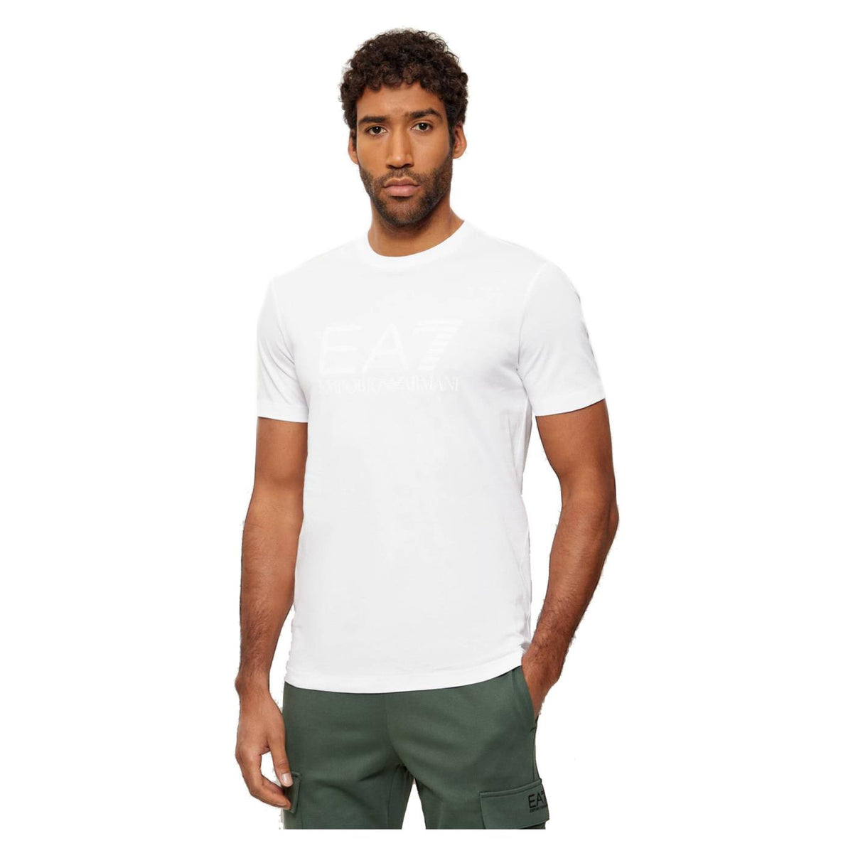 EMPORIO ARMANI 7 EA7 TRAIN CORE BIG LOGO TEE - Bianco - immagine principale