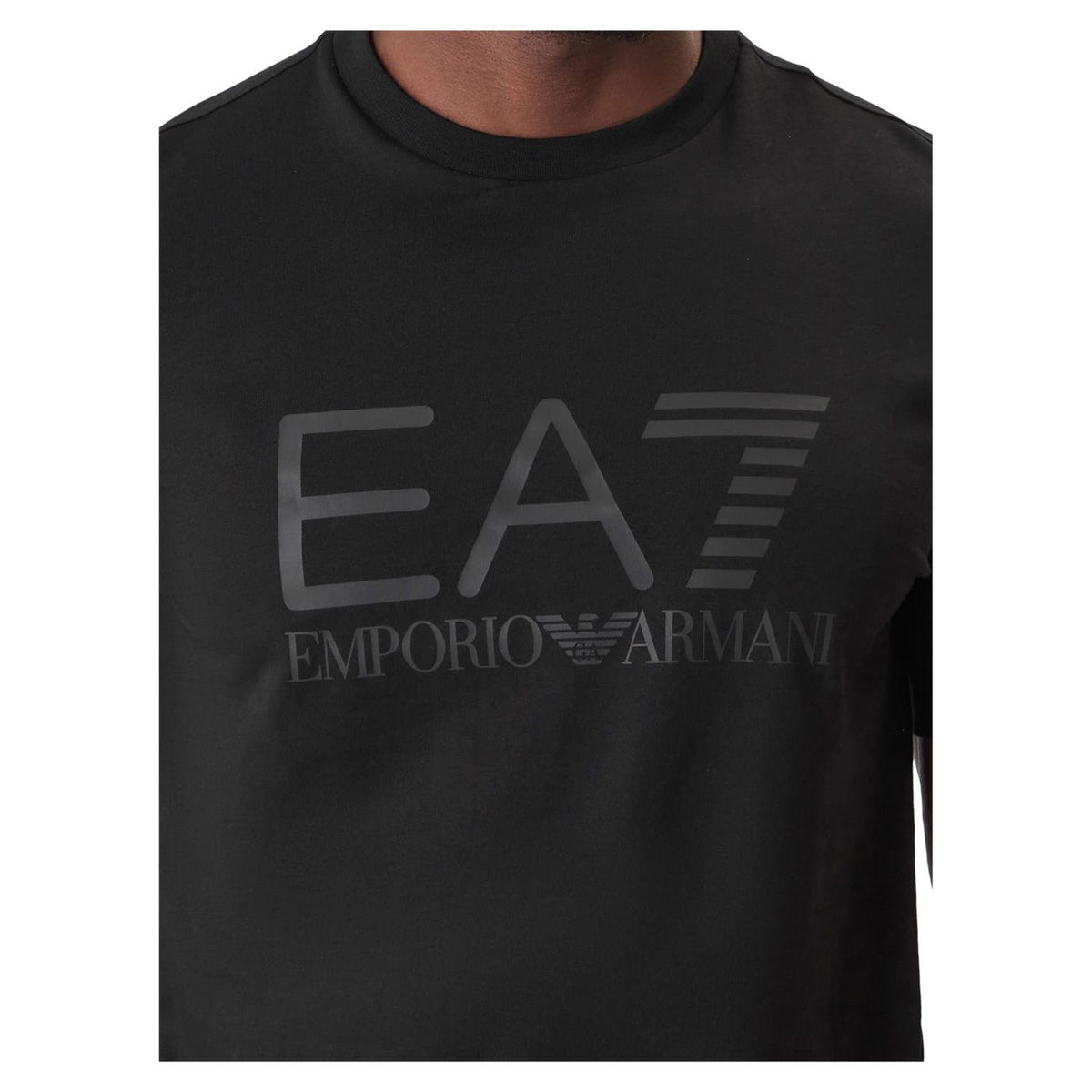 EMPORIO ARMANI 7 EA7 TRAIN CORE BIG LOGO TEE - Nero - vista 3