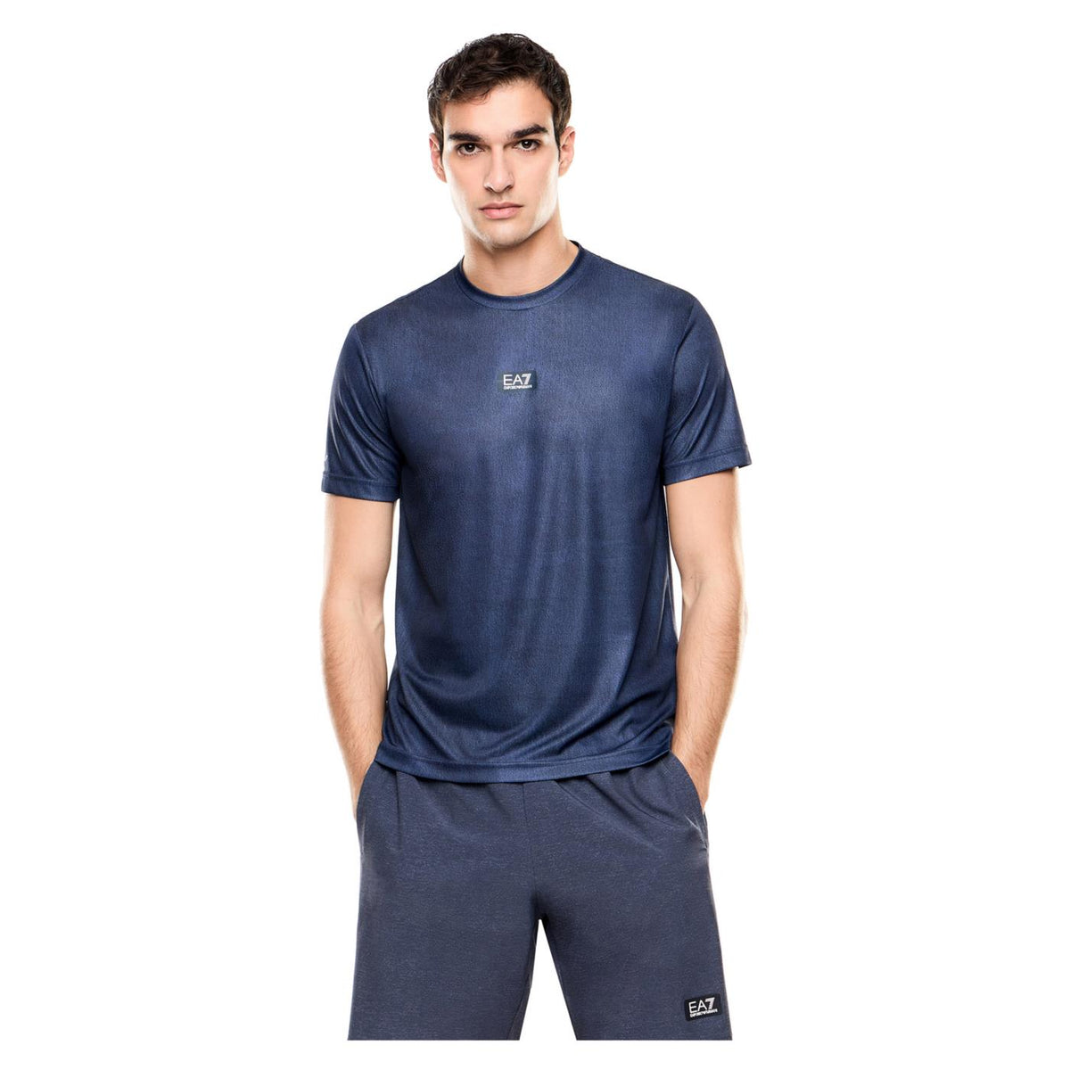 EMPORIO ARMANI 7 EA7 TRAIN ARMANI BLUE TEE - Blu - immagine principale