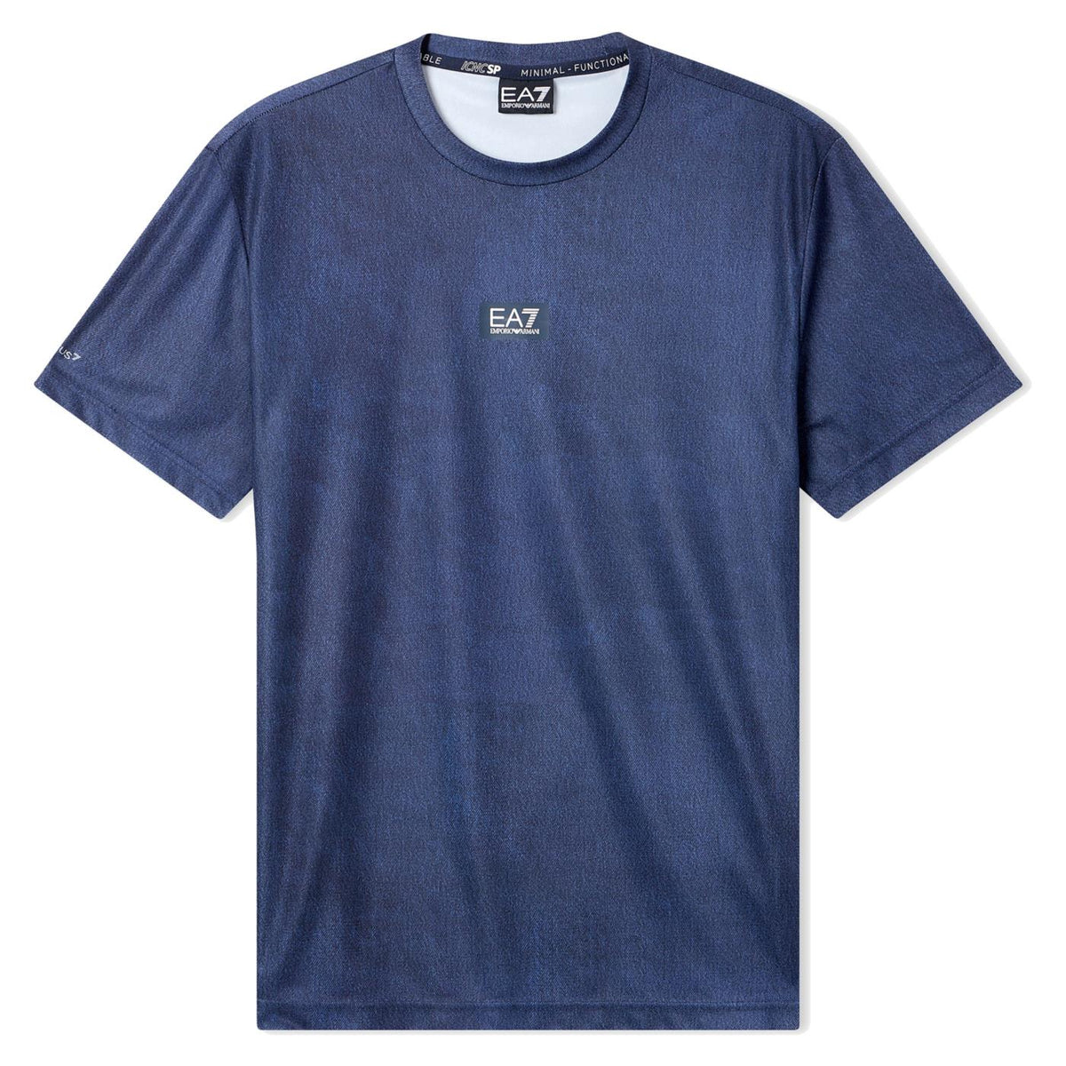 EMPORIO ARMANI 7 EA7 TRAIN ARMANI BLUE TEE - Blu - vista 3