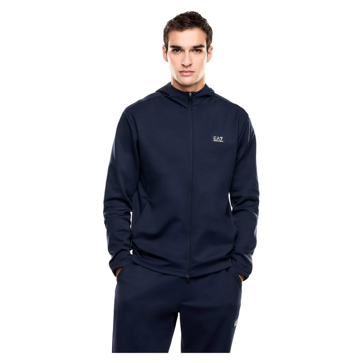 EMPORIO ARMANI 7 EA7 TRAIN ARMANI BLUE HOOD FZ - Blu - immagine principale