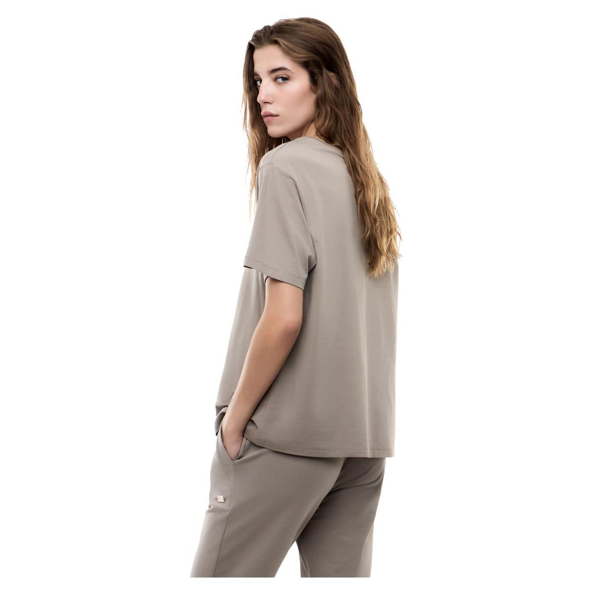EMPORIO ARMANI 7 EA7 TRAIN CORE LADY W TEE - Beige - vista 2